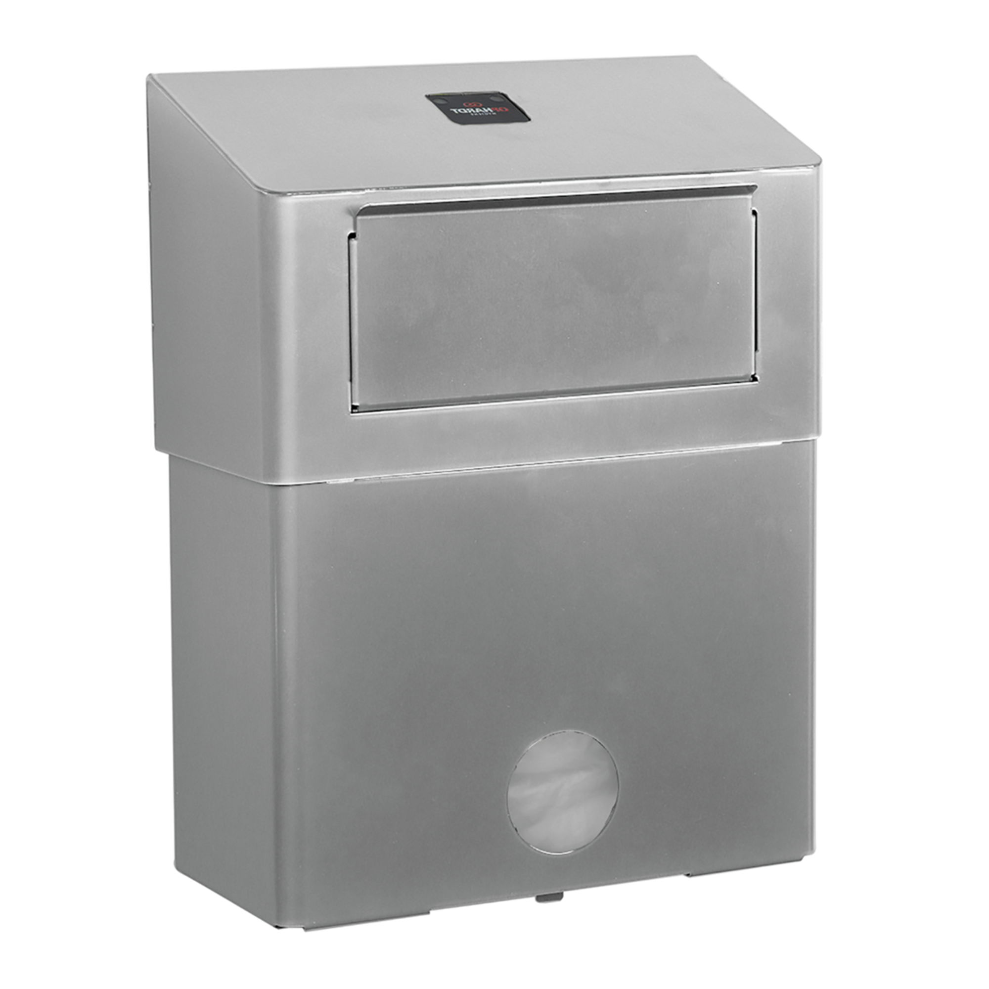 Hygiene waste box with hygiene bag dispenser | 6 litres | stainless steel | WU 6