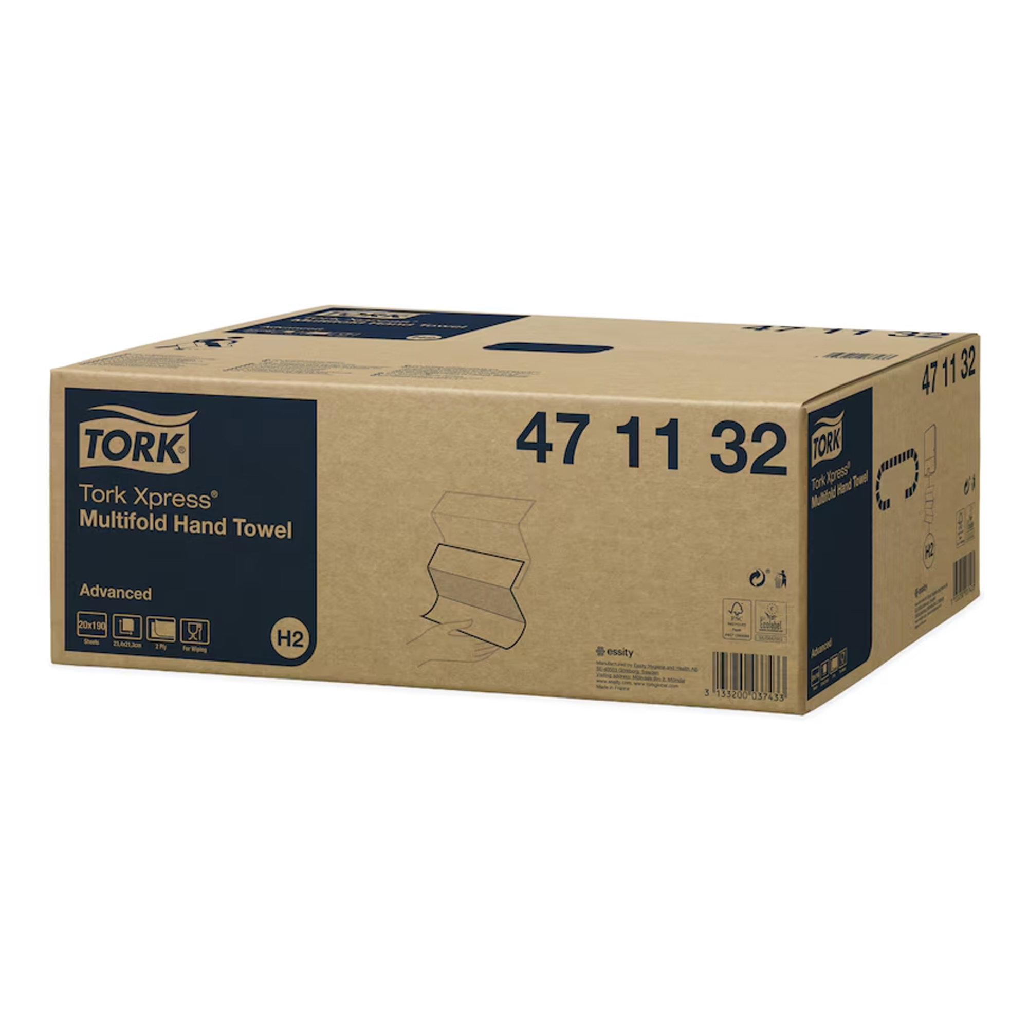 Papierhandtücher Z-Falz | 2-lagig | Recycling | Tork 471132 H2