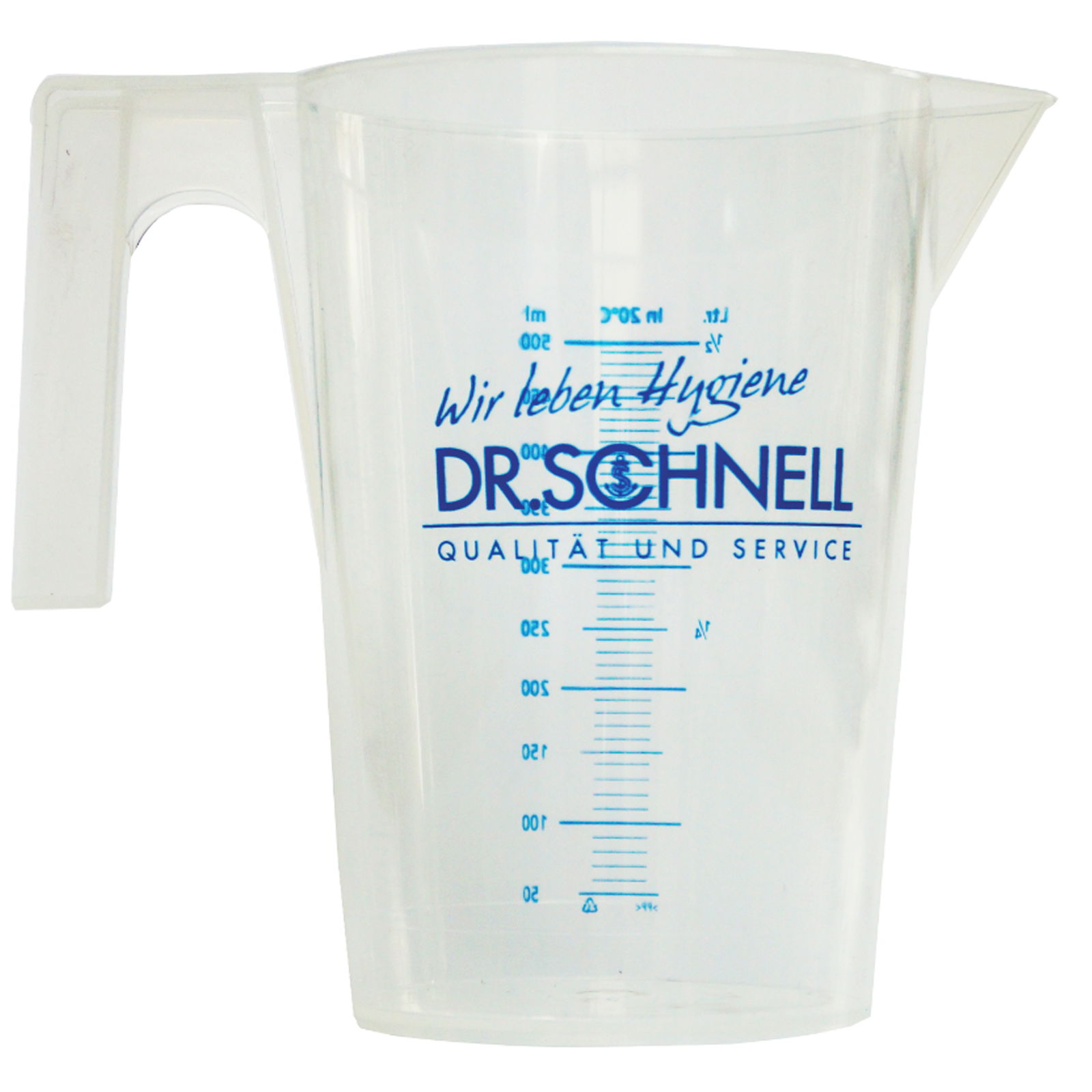Measuring cup 500 ml plastic with 10 ml scale