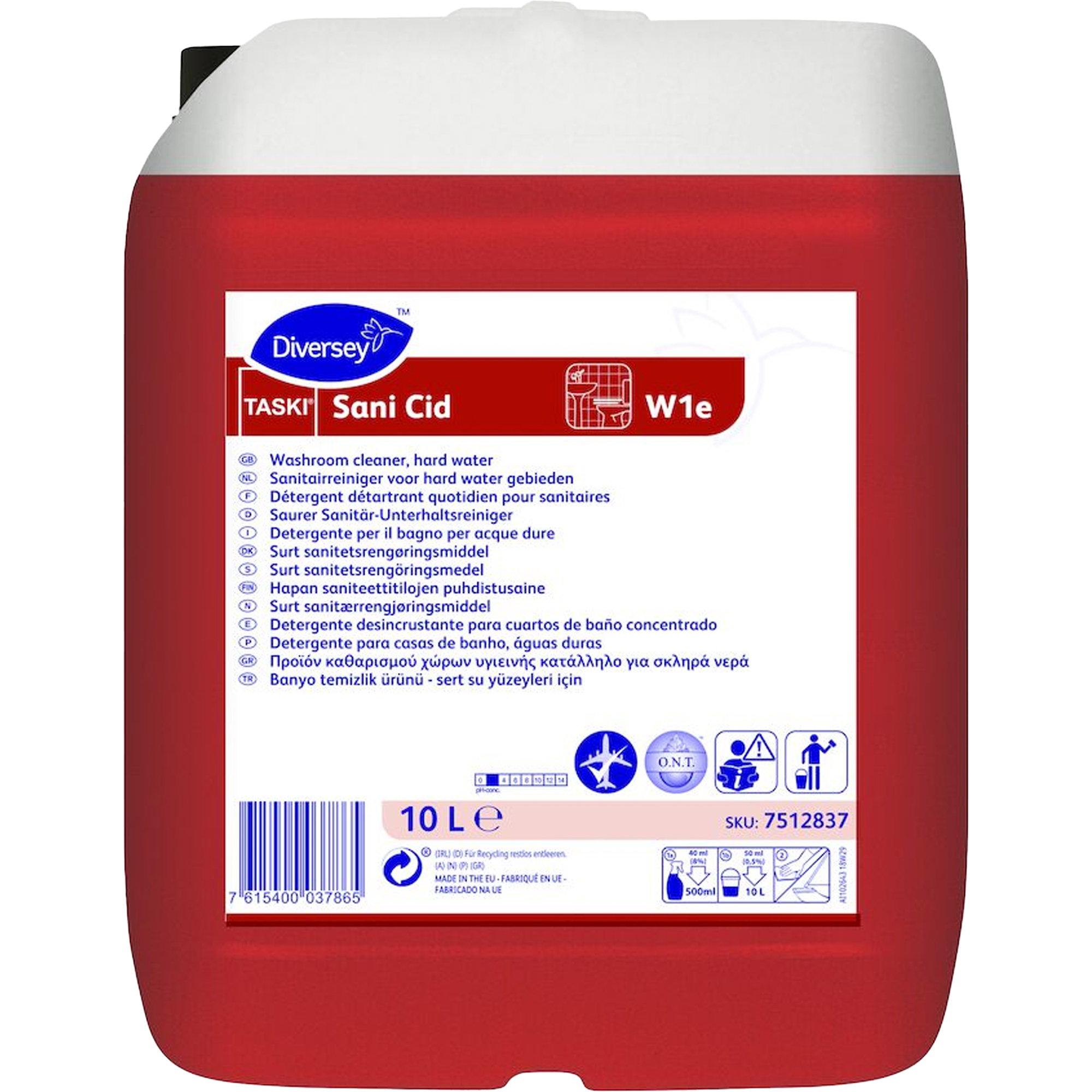 Saurer Sanitär-Unterhaltsreiniger | TASKI Sani Cid W1e