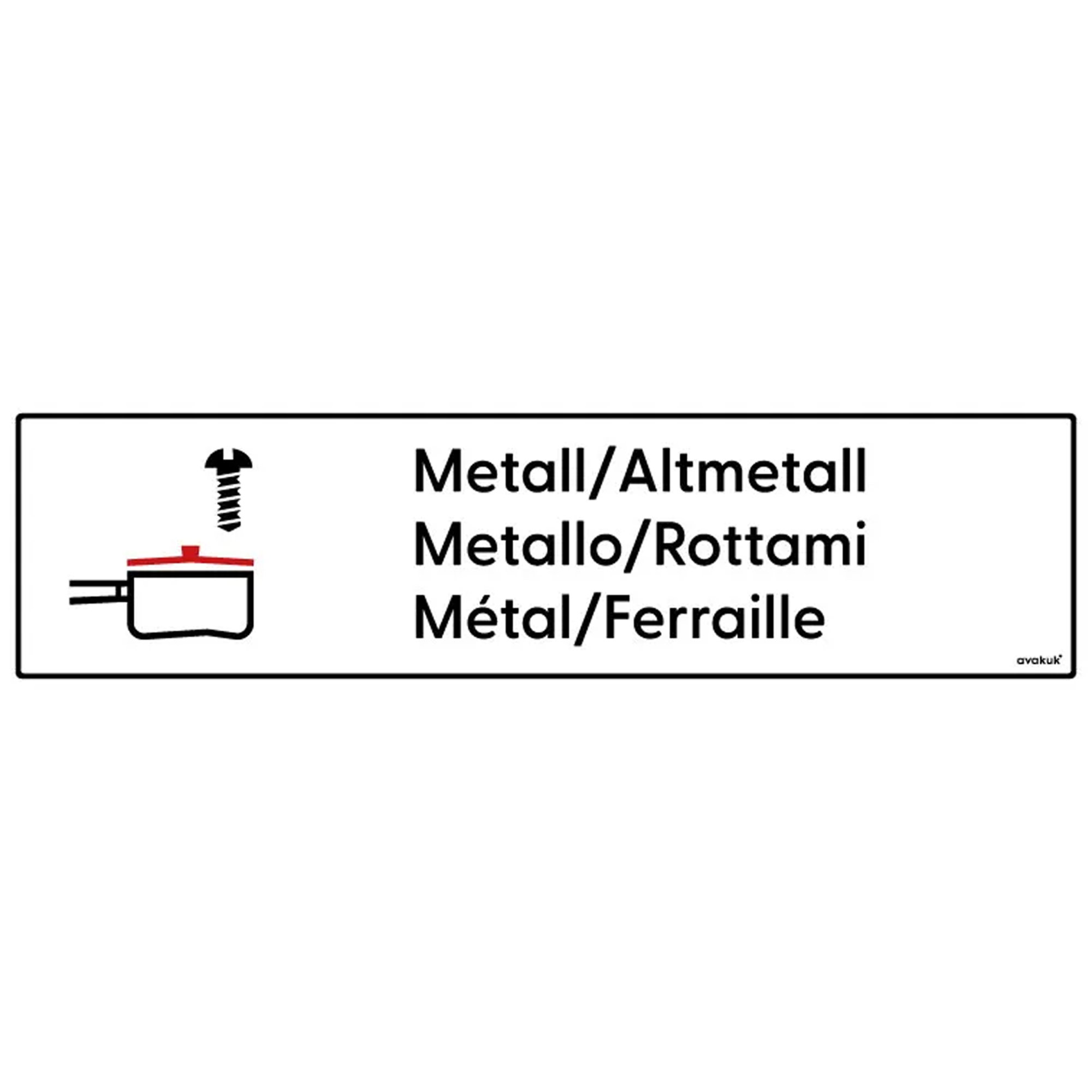 Schutzhülle, Metall, Altm metal?, Befestigung, Sicherungszeichen
