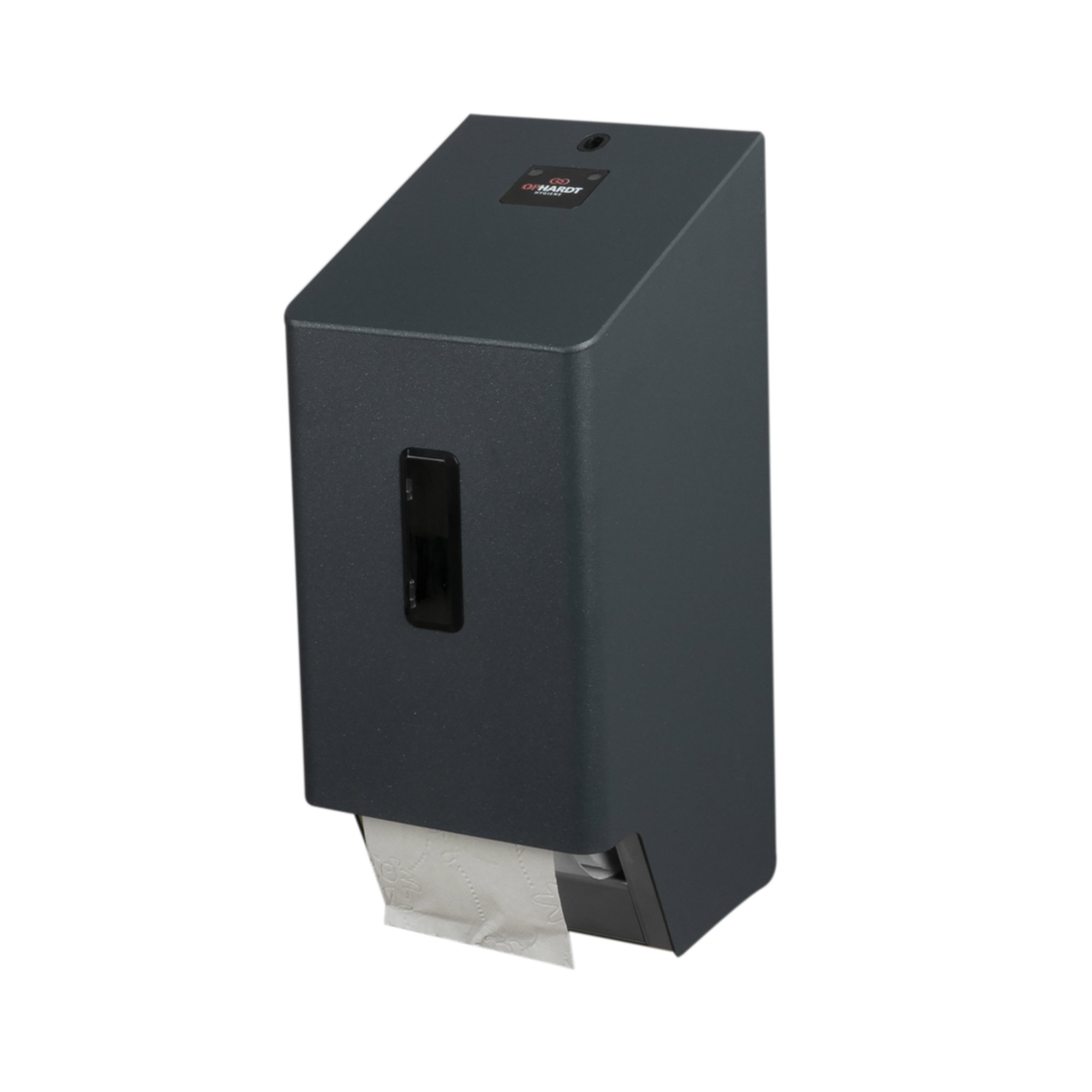 Papierspender, Papierhandtuchspender, Wandspender, Schwarz, Kassette Papier