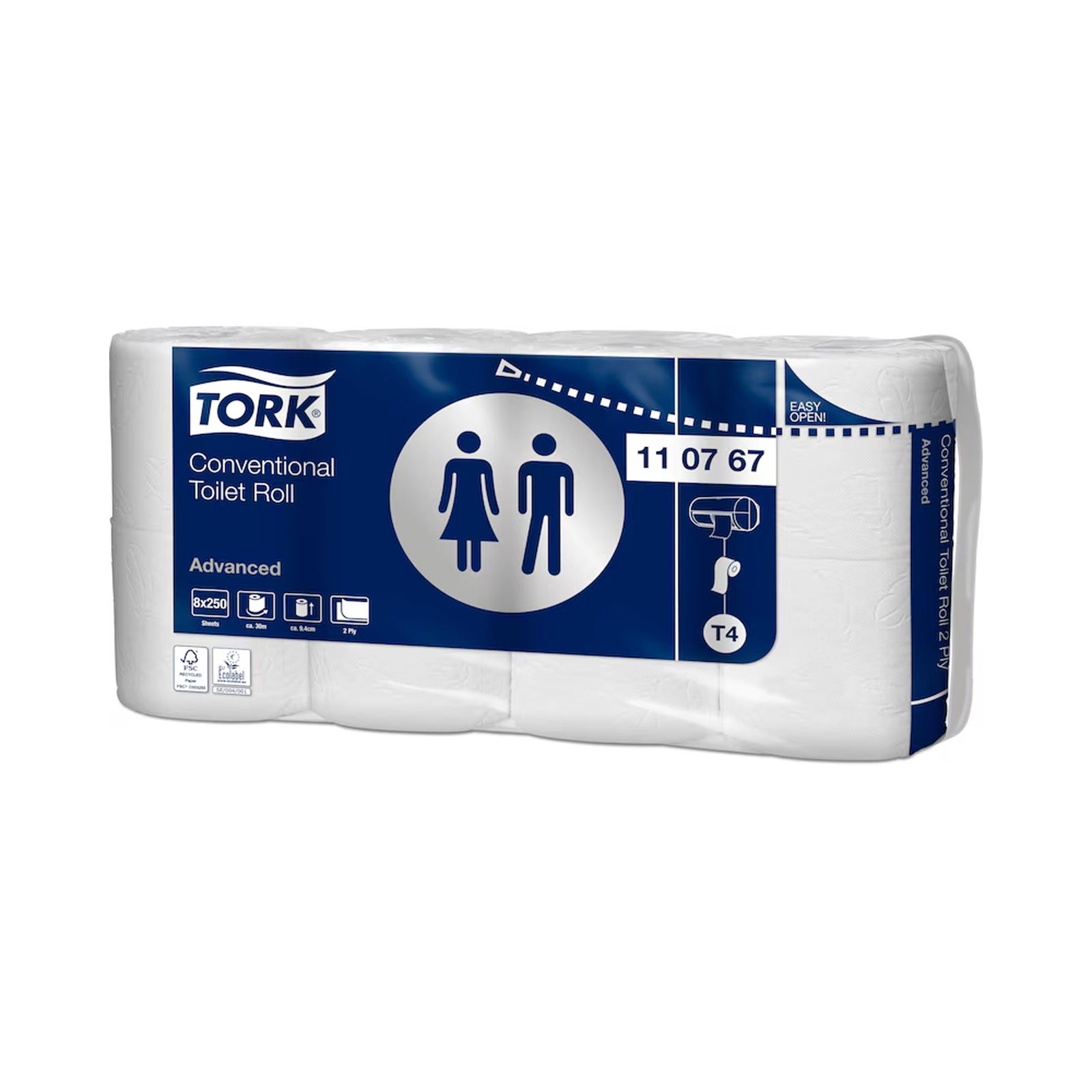 Tork 110767 Toilettenpapier T4 Kleinrollen 2-lagig 64 Rollen