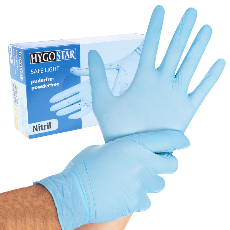 Nitril Einweghandschuhe Blau puderfrei