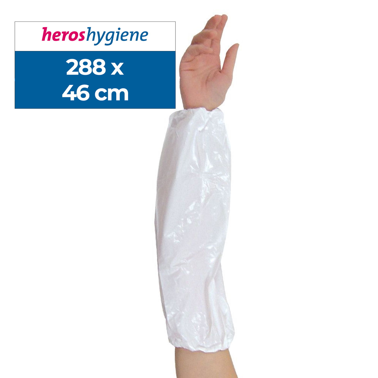 Manchettes de protection blanches en vinyle