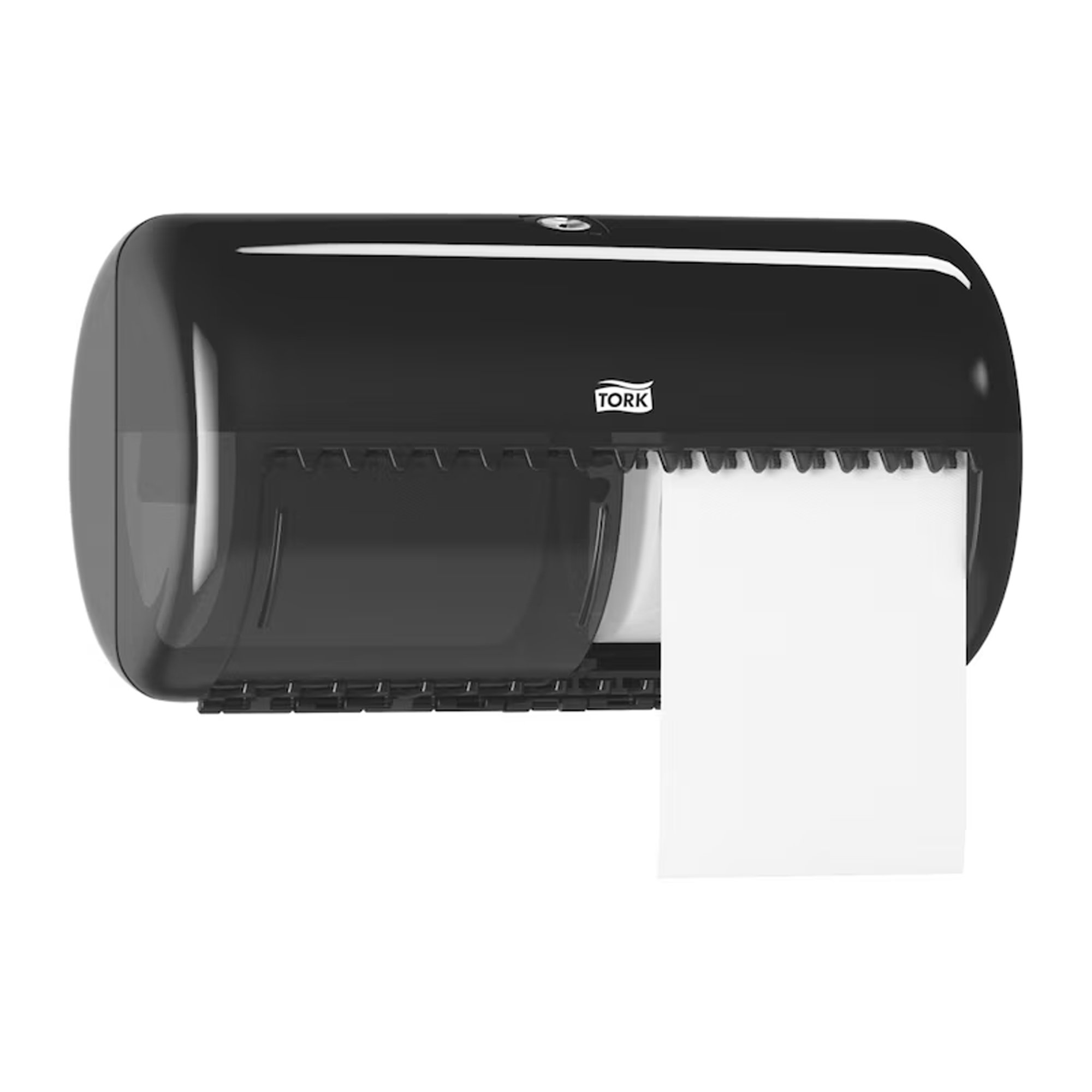 Papierspender, Wandspender, Papierabroller, Schwarz, Tork