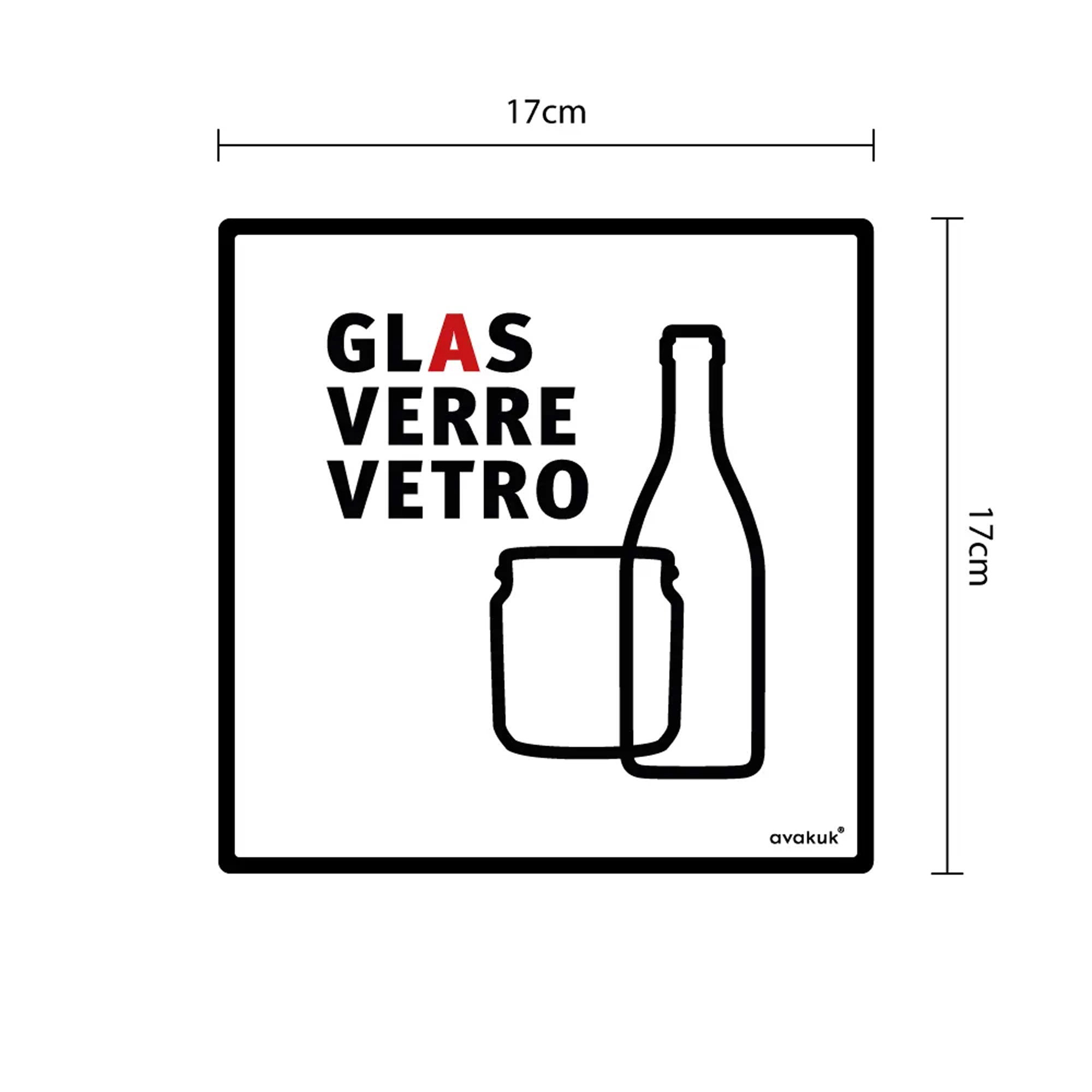 Adesivi per il riciclo del vetro