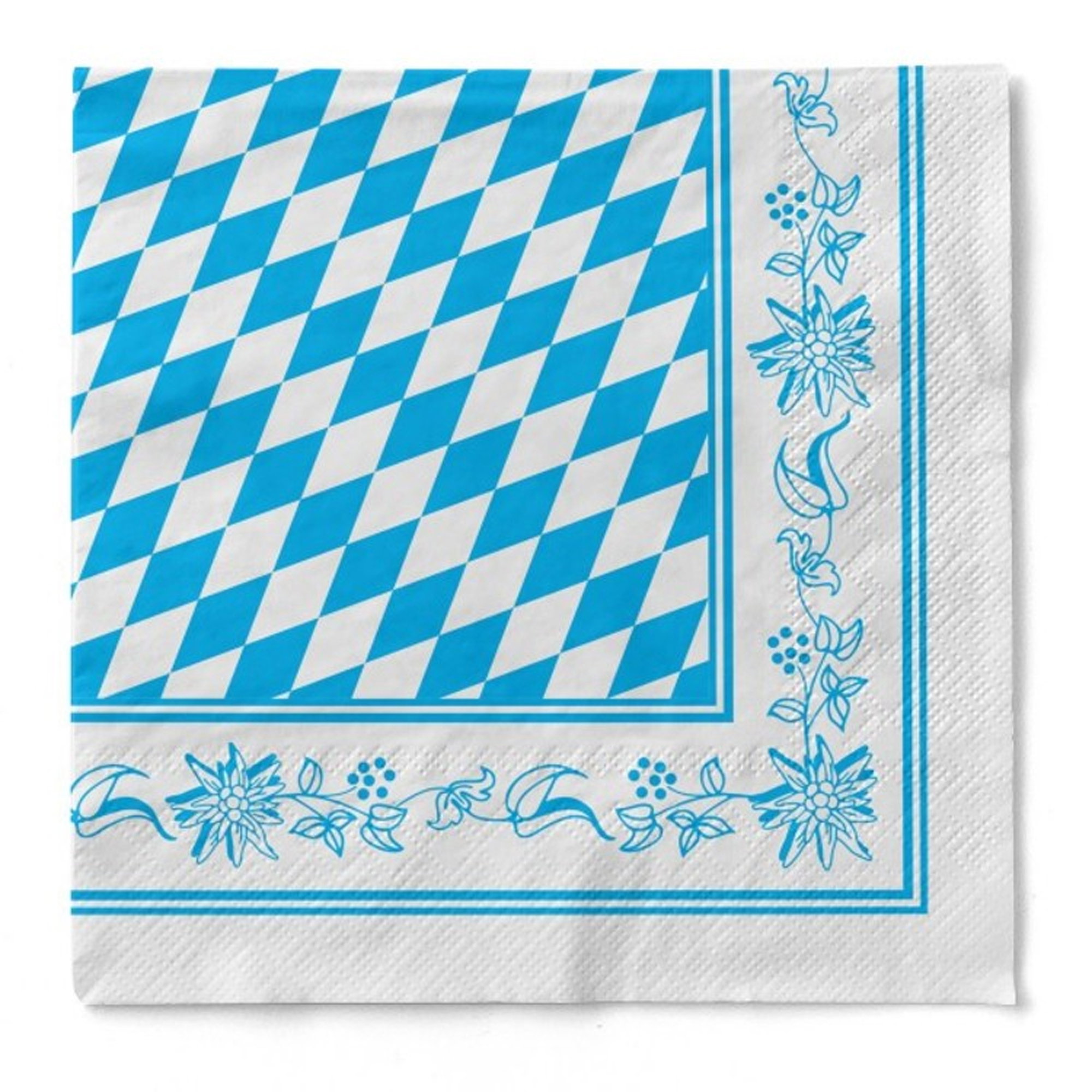 Servietten Tissue | 1/4 Falz | 33 x 33 cm | "Bayern"