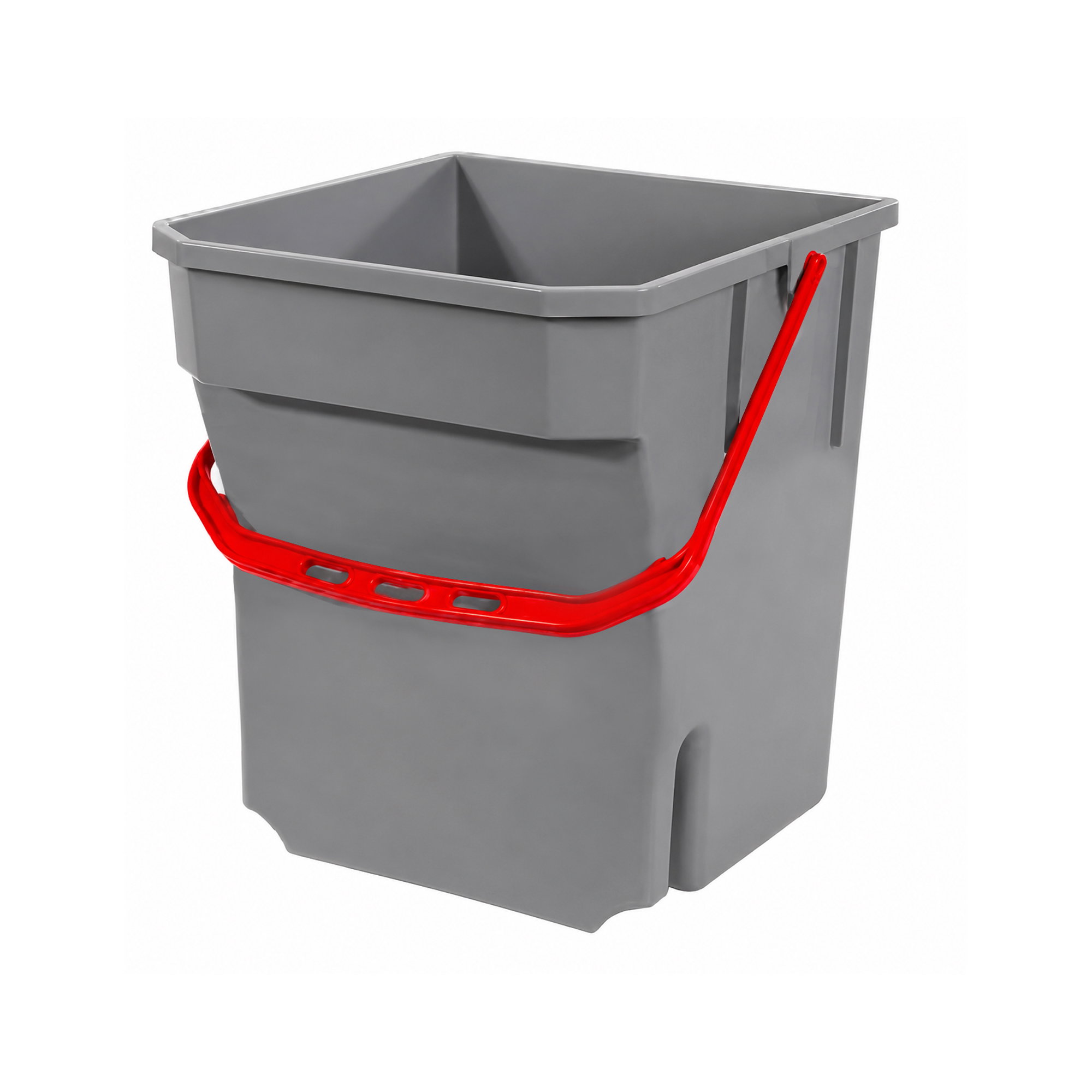 Mülltonne, Abfalleimer, Abfalleimer Kunststoff, Tragegriff, grau