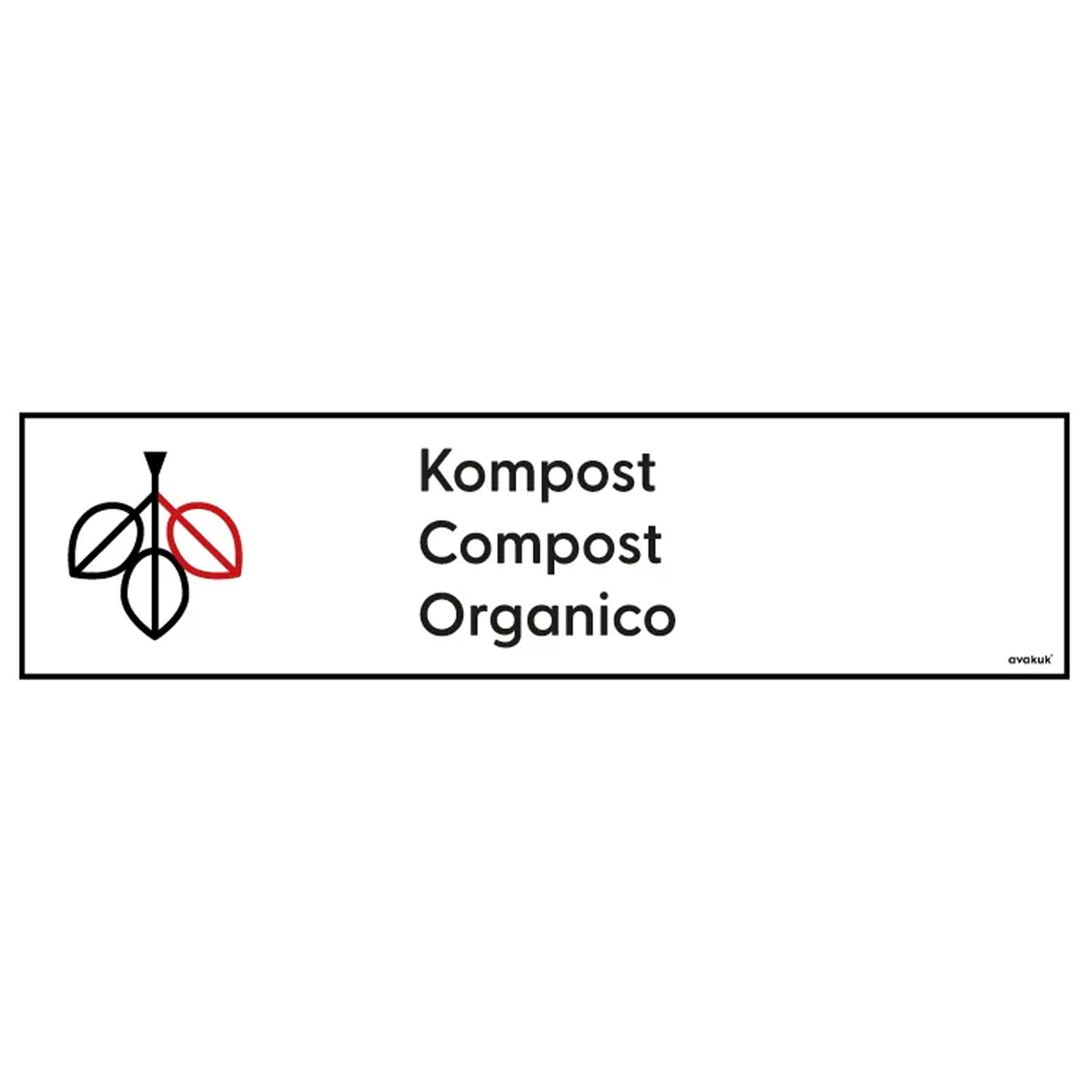 Container recycling sticker | Compost