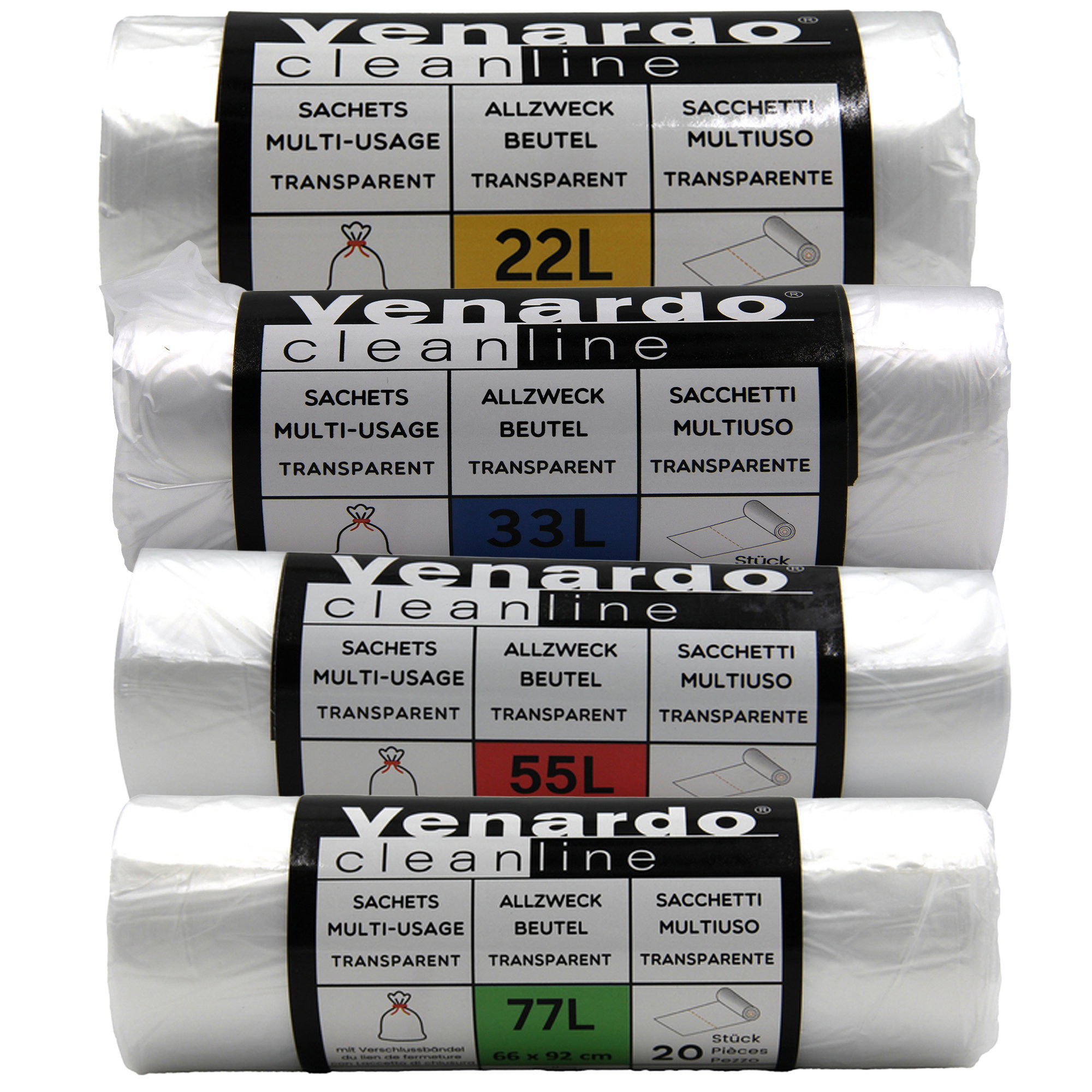 abfalltüten, Sackbeutel, Küchentüten, Transparente Beutel, Mehrfachverwendung