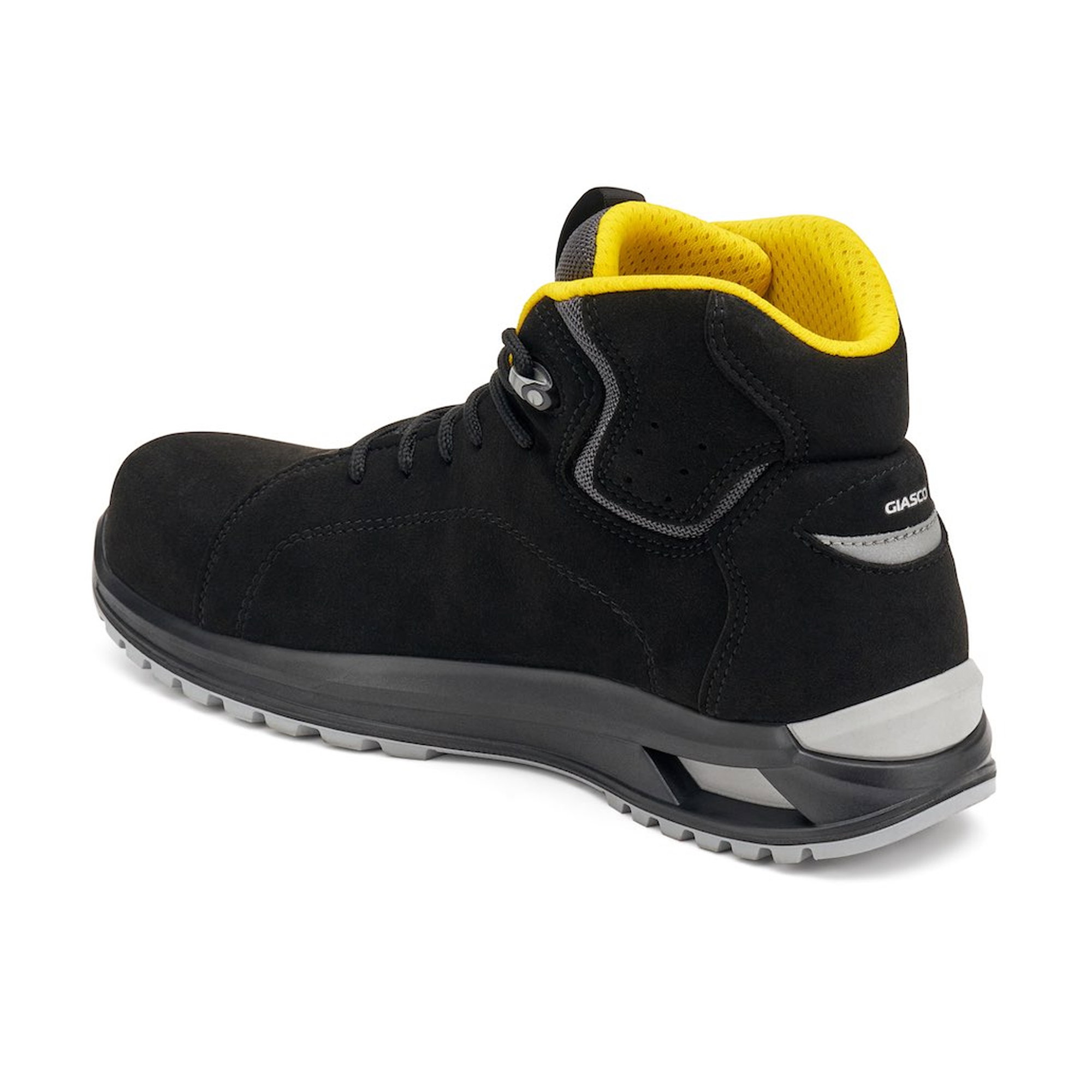 Stiefel, Schuh, Sicherheitsschuhe, Gehkomfort, Schwarz-Gelb