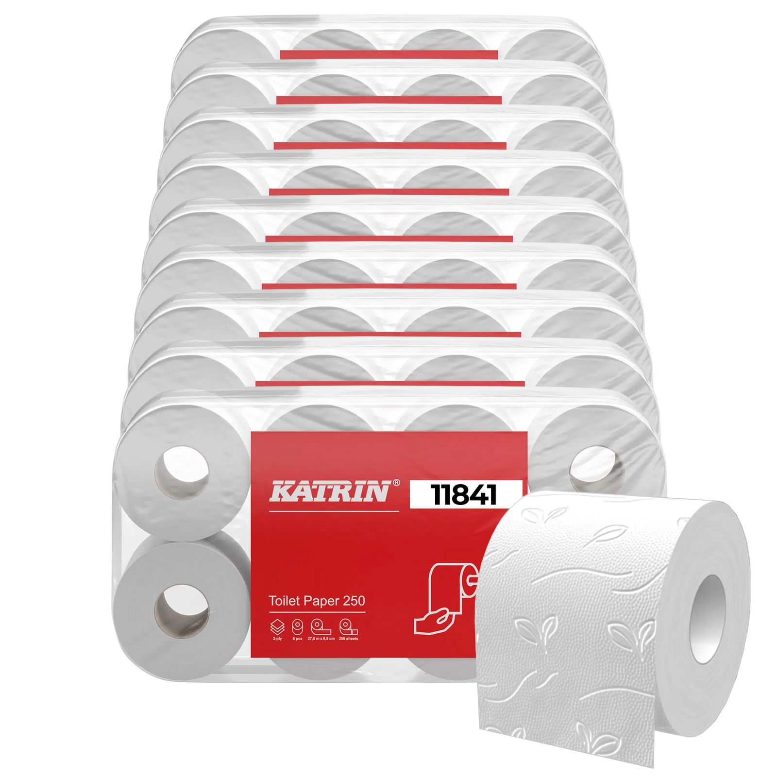 KATRIN 11841 Carta igienica 250 strappi 3 veli