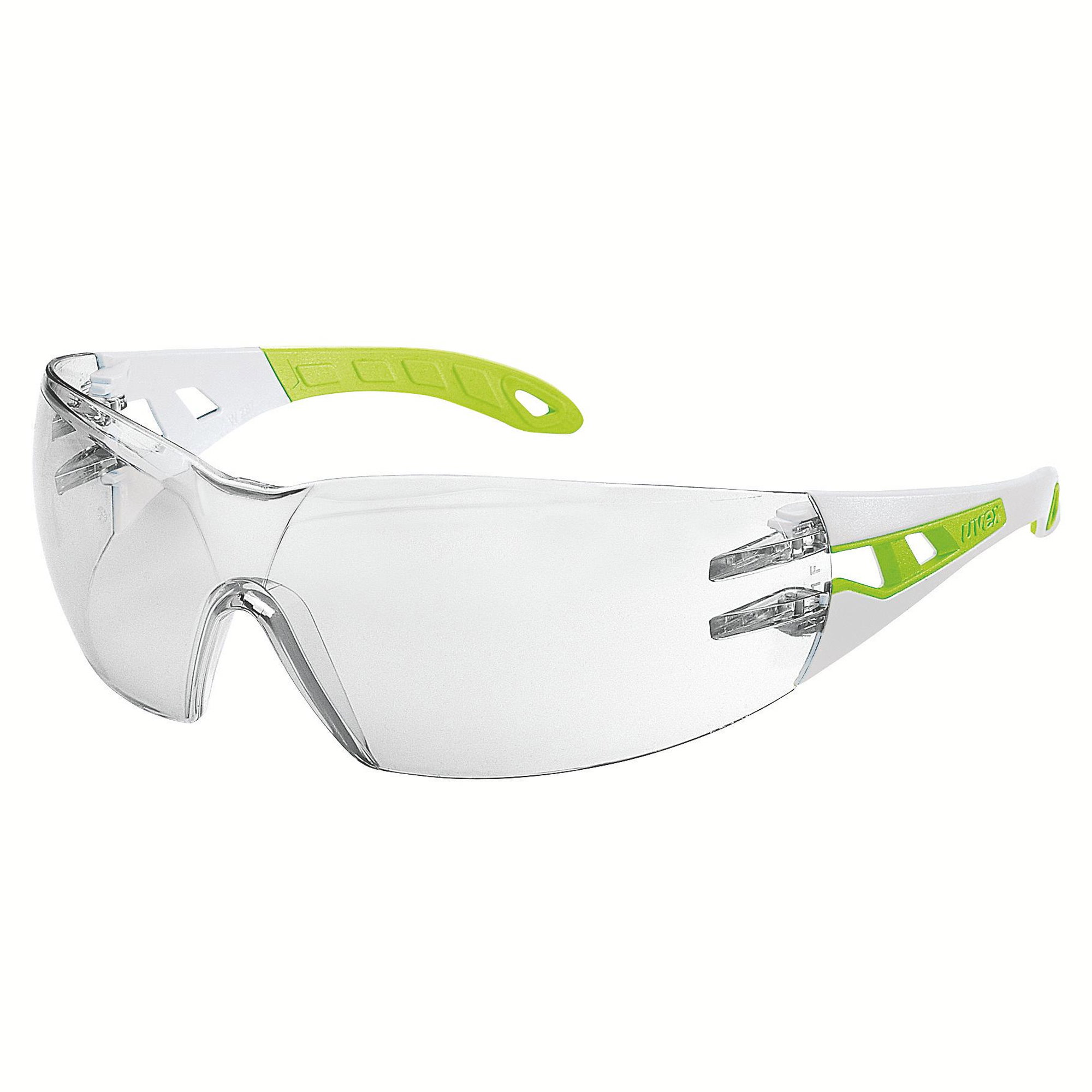 Schutzbrille, Vollsichtbrille, Schutzbrille sport, klare Gläser, Grün Akzent