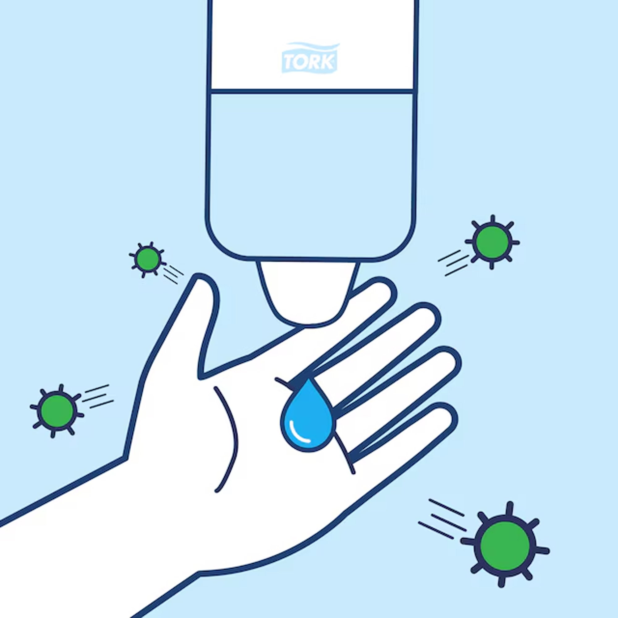 Hand Sanitiser Gel | 525 ml | Tork 425205 S5