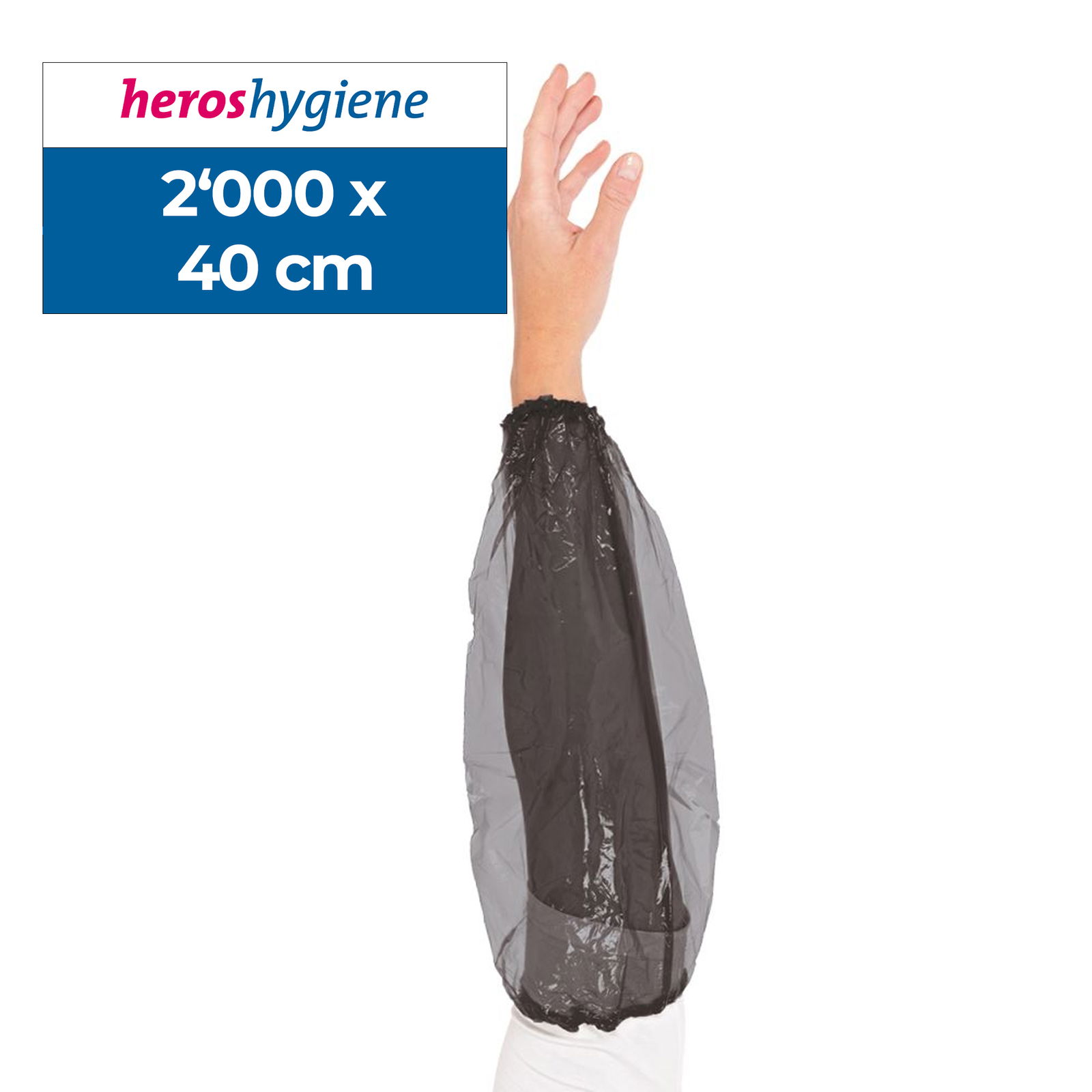 Ärmelschoner Schwarz Light Polyethylen