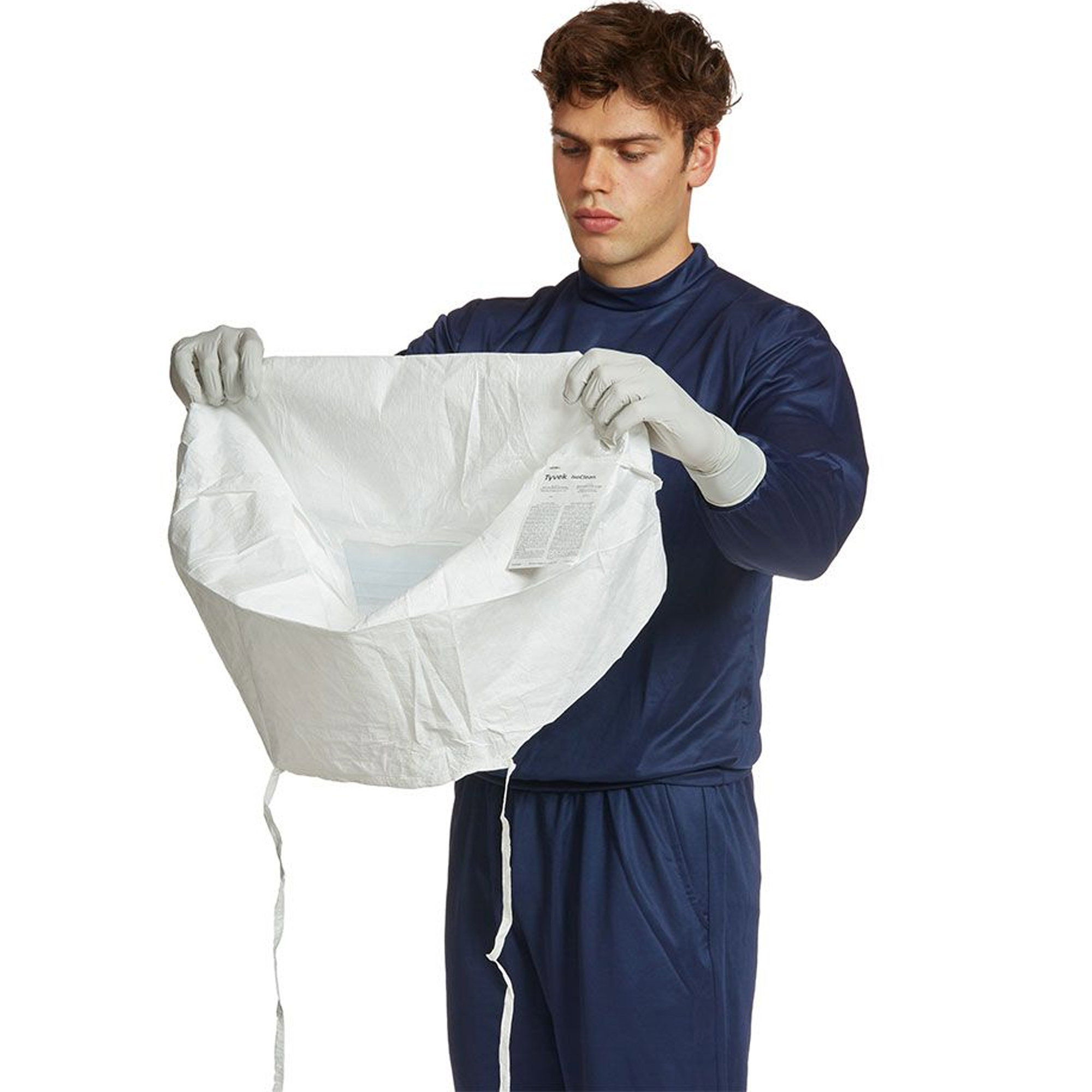 Reinraum Kapuze mit integrierter Maske | DuPont Tyvek IsoClean IC 689 B WH WS