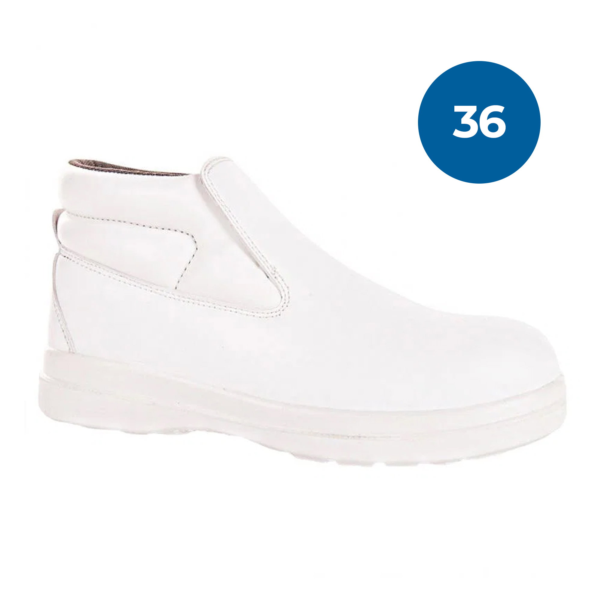 Schaftstiefel, Sneaker-ähnlich, weiße Schuhe, Gummisohle, Slipper-ähnlich
