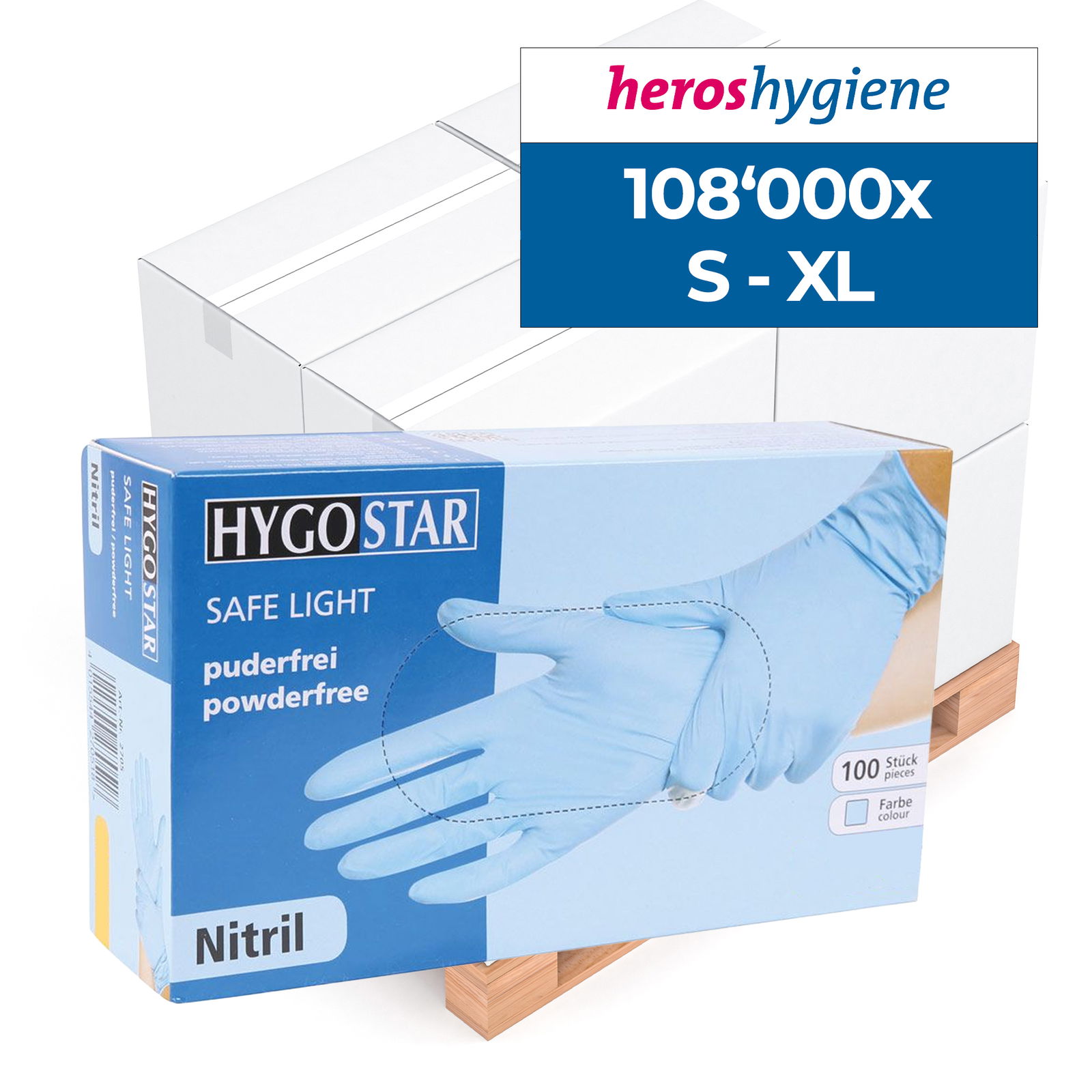 Nitril Einweghandschuhe Blau puderfrei