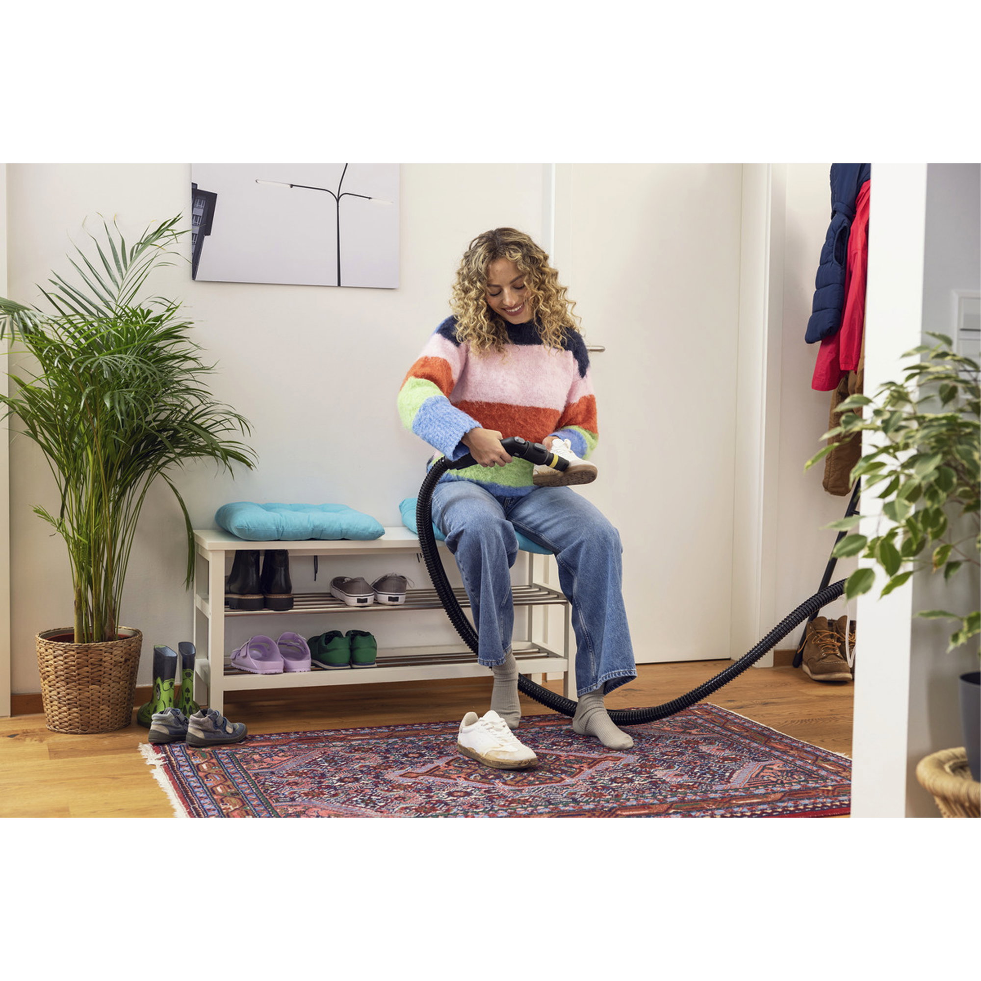 Pullover, Strickpulli, Mehrfarbig, Socken, Wohnzimmer