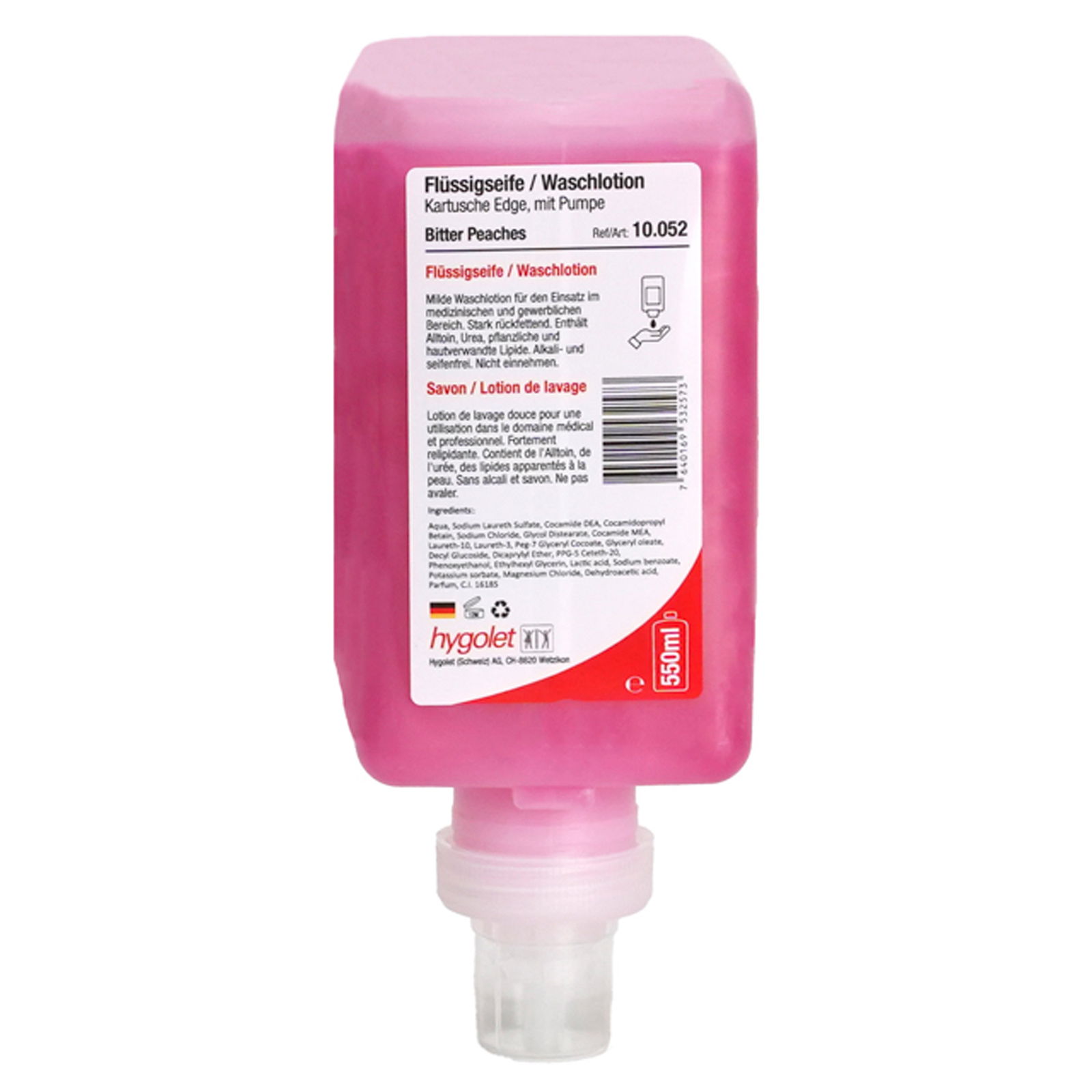Liquid soap cartridge Edge 550 ml, Bitter Peaches 10.052