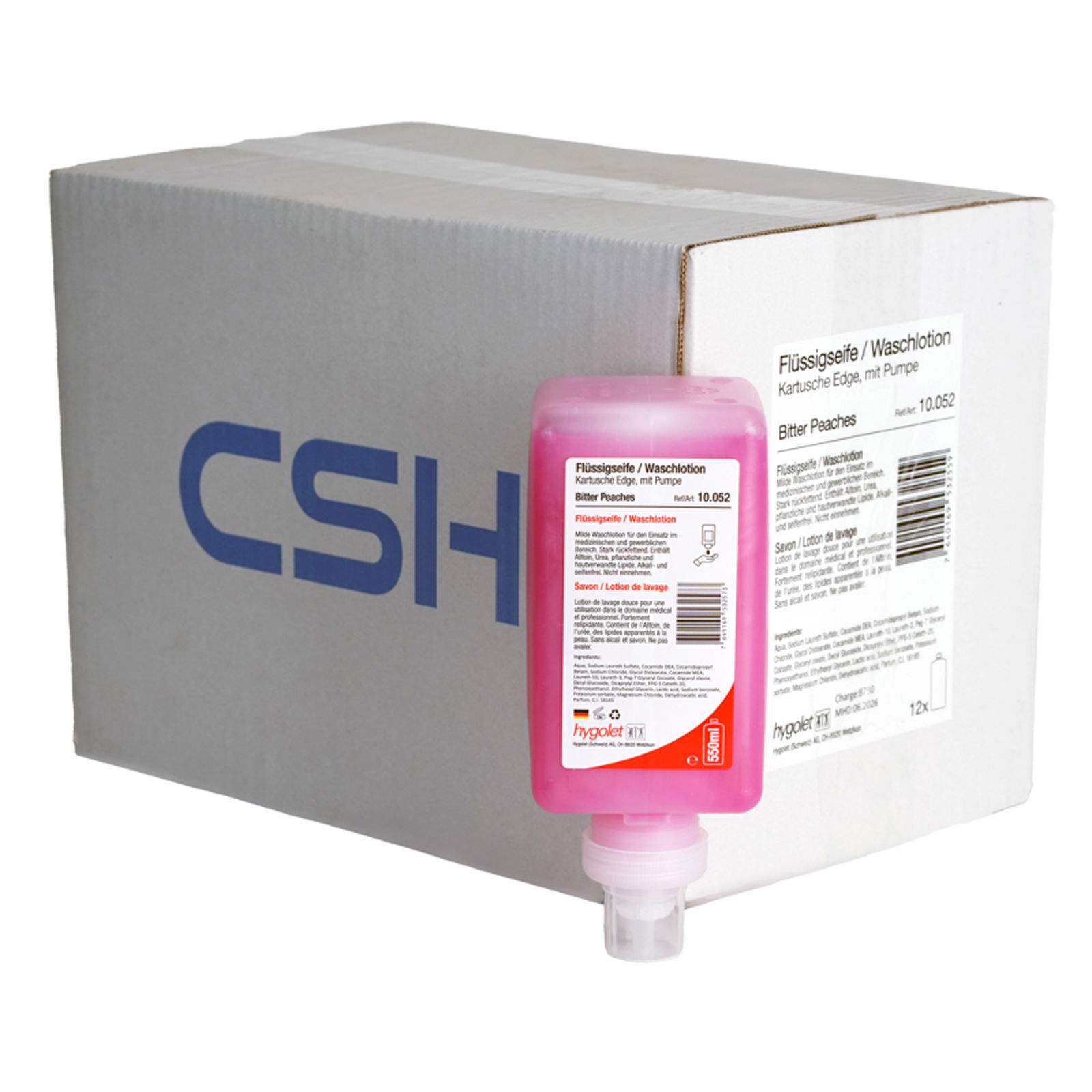 Liquid soap cartridge Edge 550 ml, Bitter Peaches 10.052