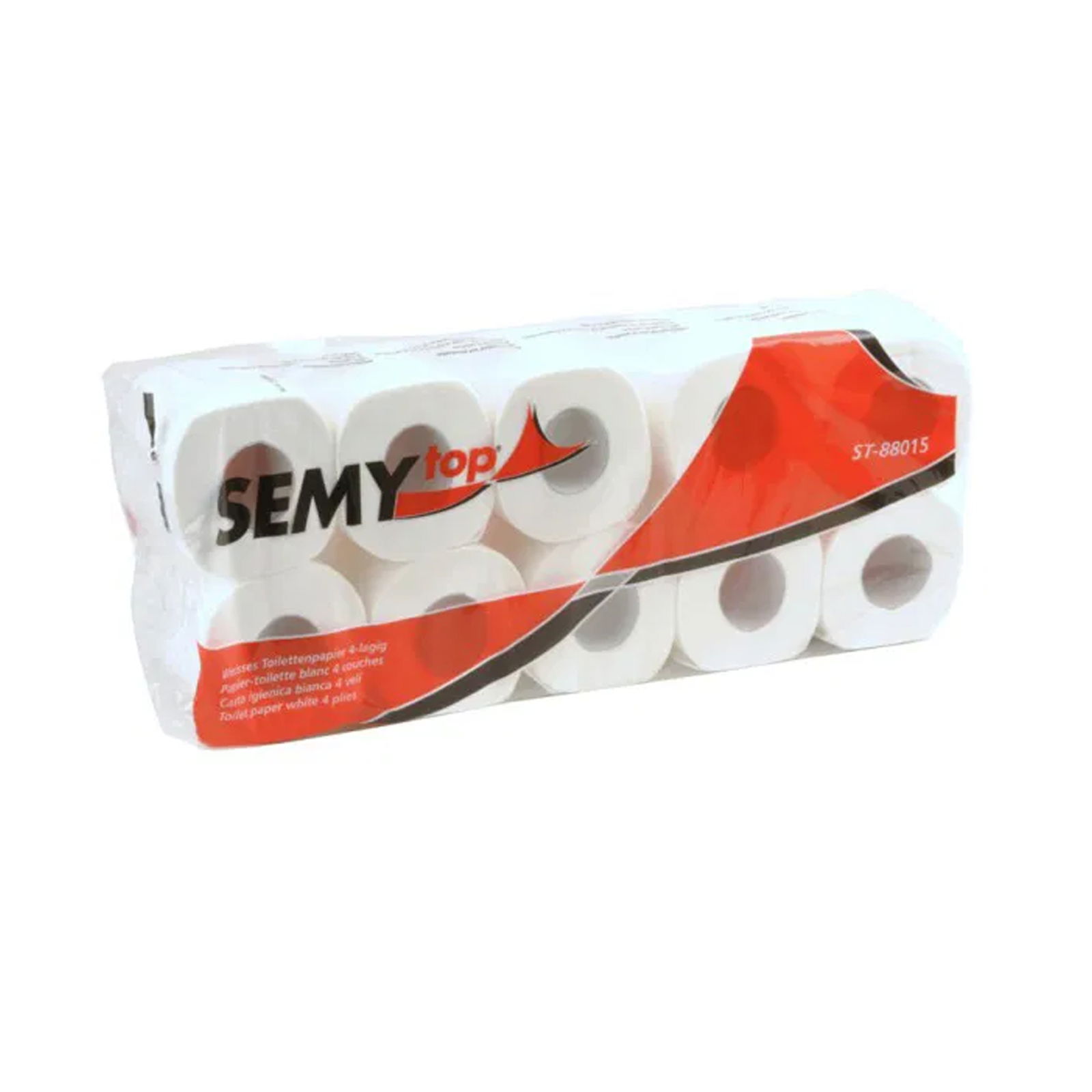 SemyTop ST-88015 Toilettenpapier 4-lagig Zellstoff 80 Rollen