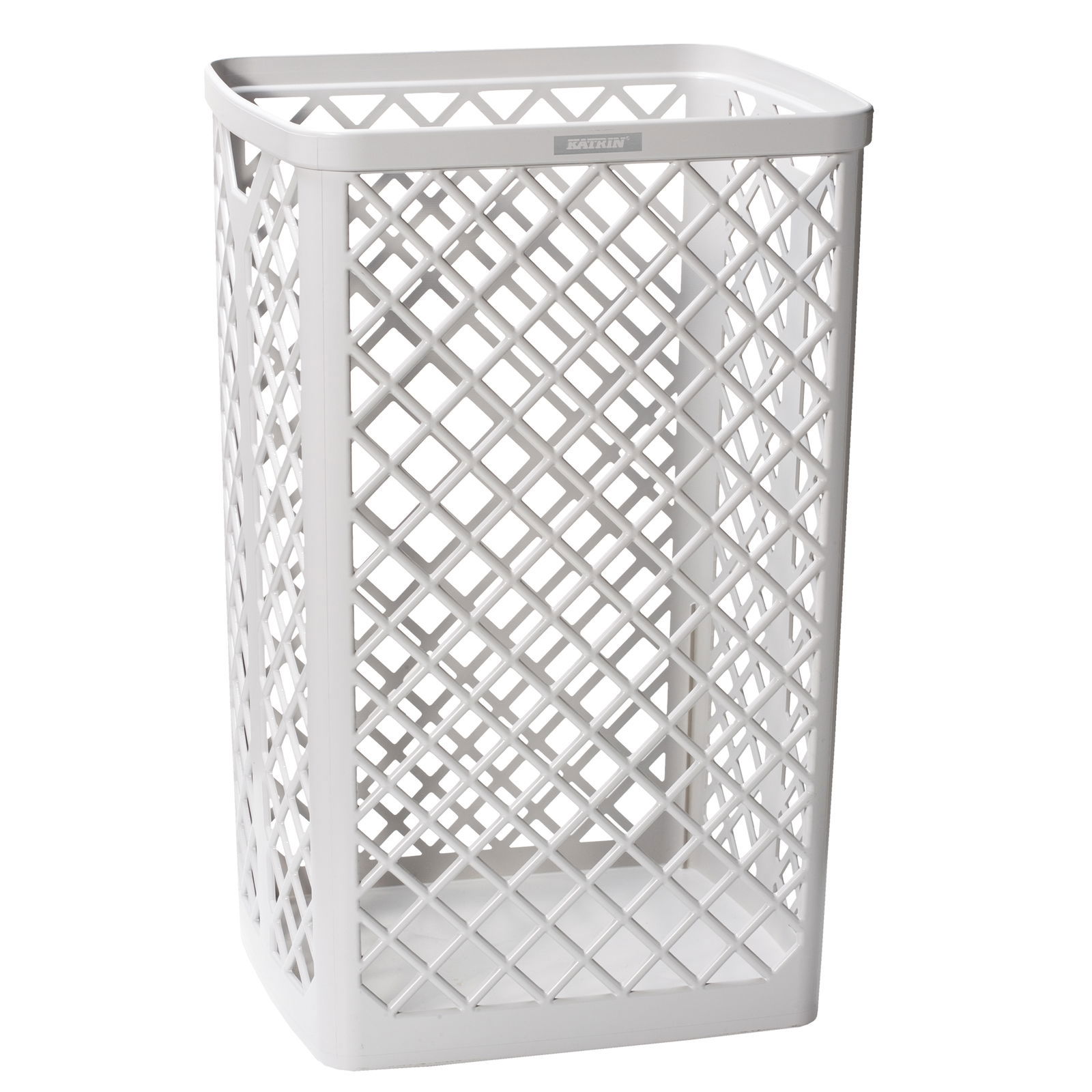 Waste basket 40 liters white KATRIN 4287