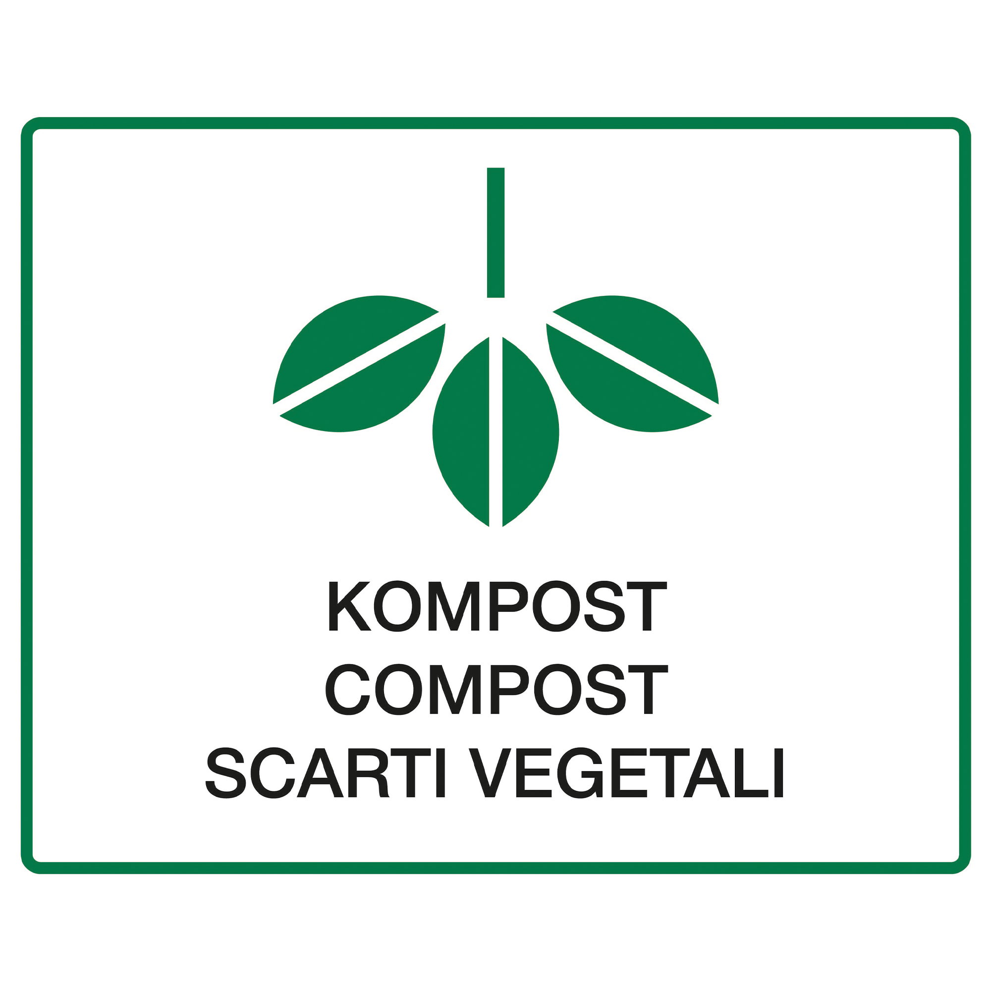 Autocollant de recyclage | compost