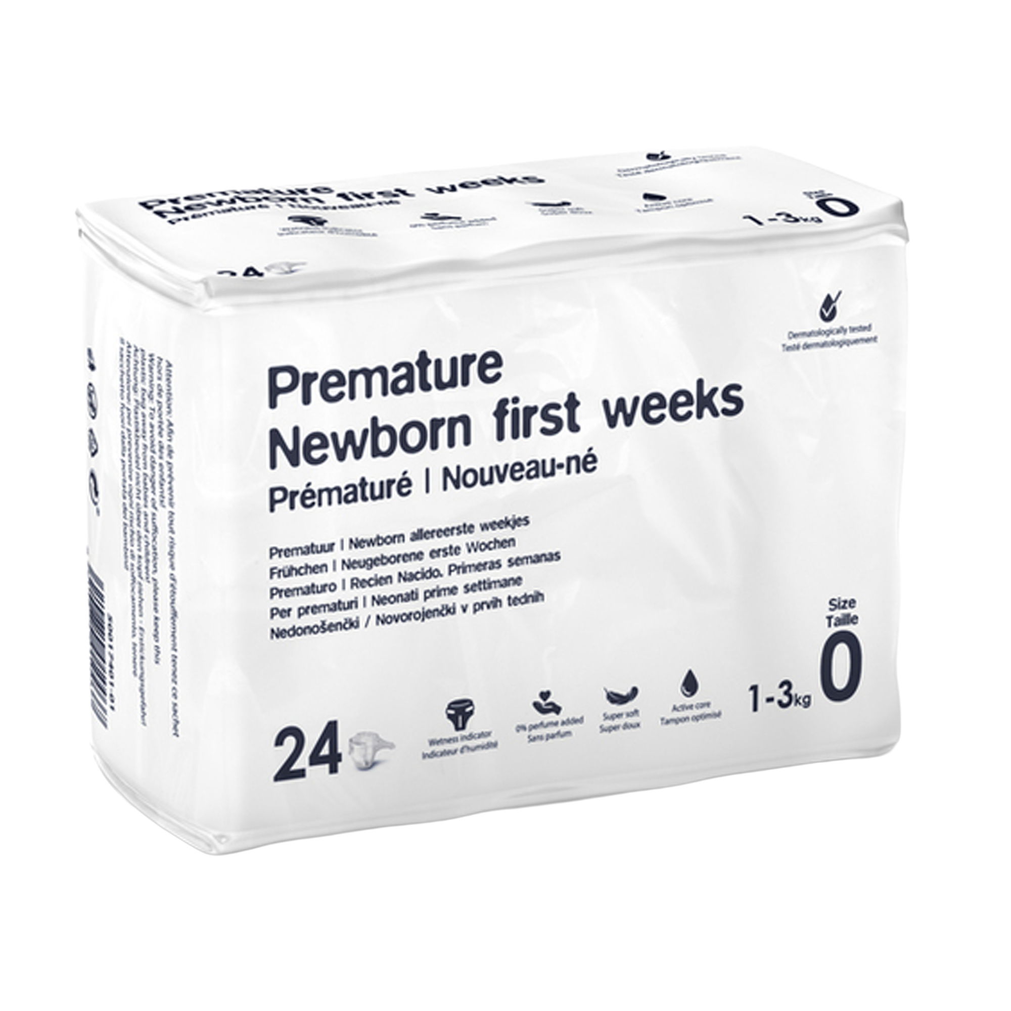 Nappies | size 0 | premature babies | 1 - 3 kg