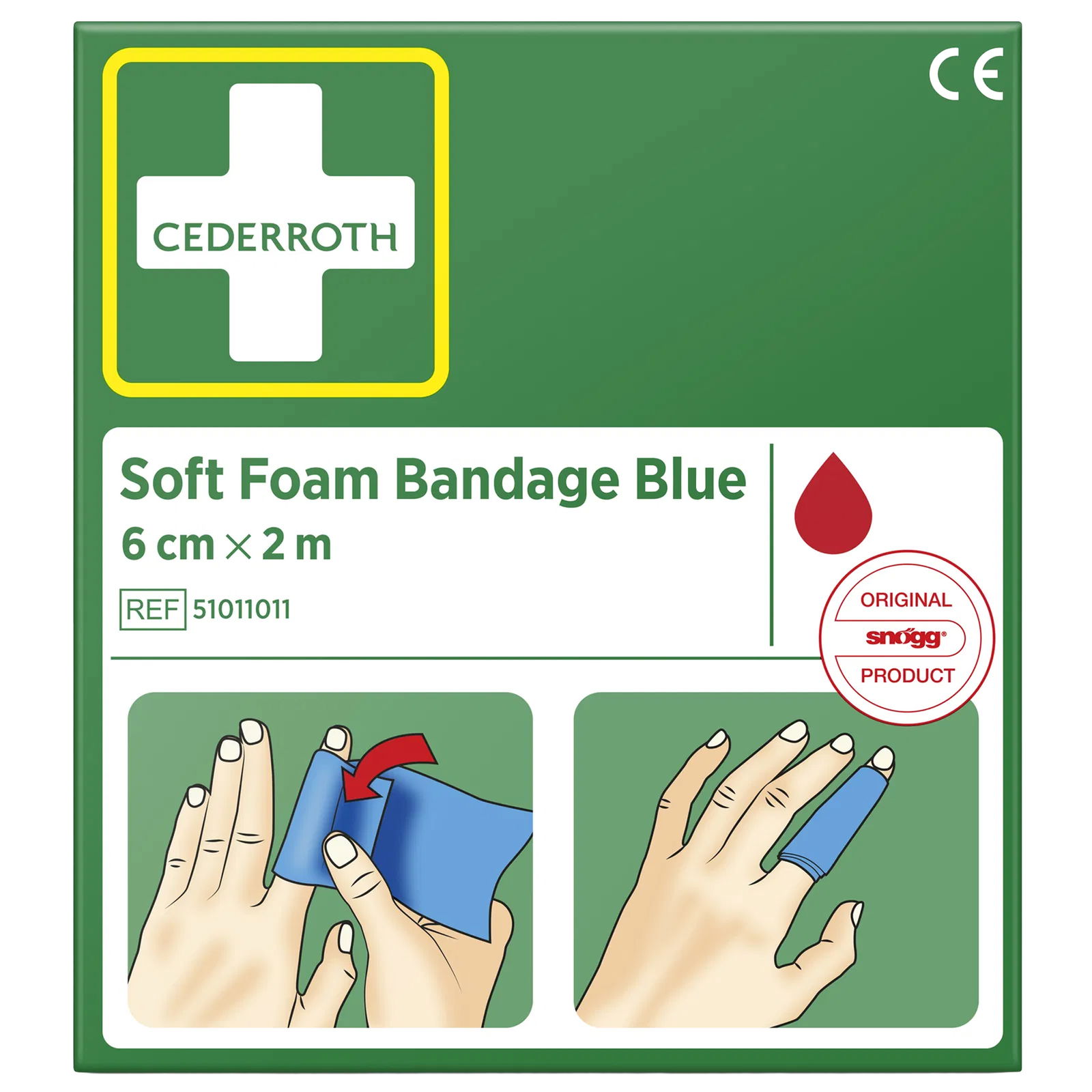 Foam bandage Cederroth 6 cm x 2 m