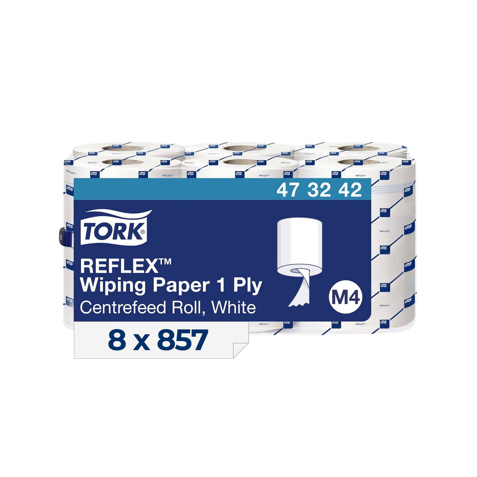 Tork 473242 Reinigungsrollen M4 1-lagig Mehrzweck