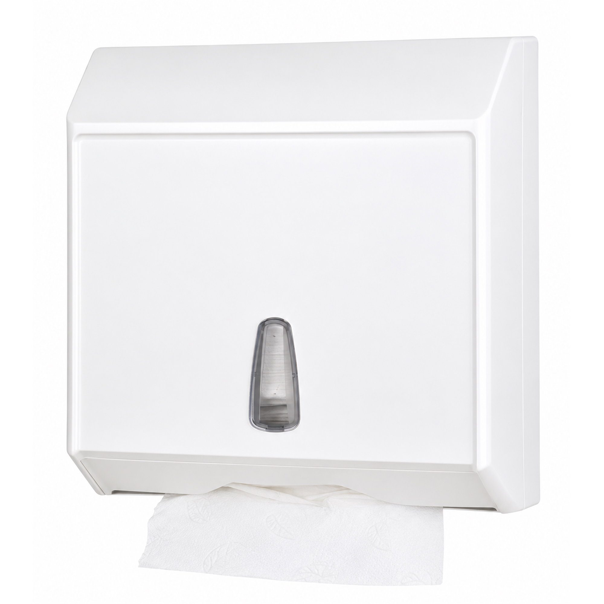 Papierhandtuchspender Kunststoff 250 Blatt, wandspender, papierhandtuchspender, bedarf, weiss, handschutz