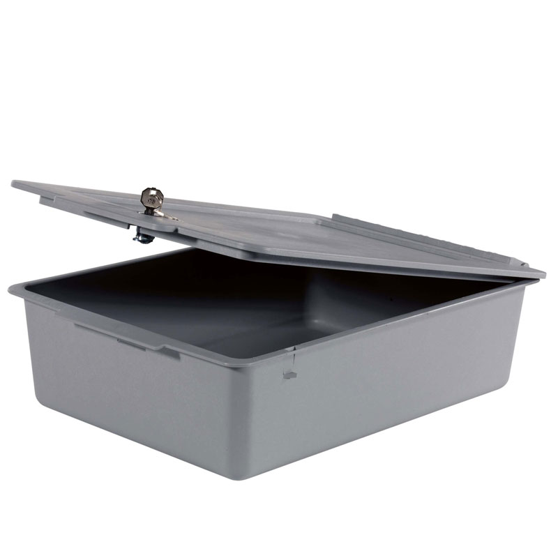 Ablageschale 120 mm tief mit Deckel ohne Facheinteilung