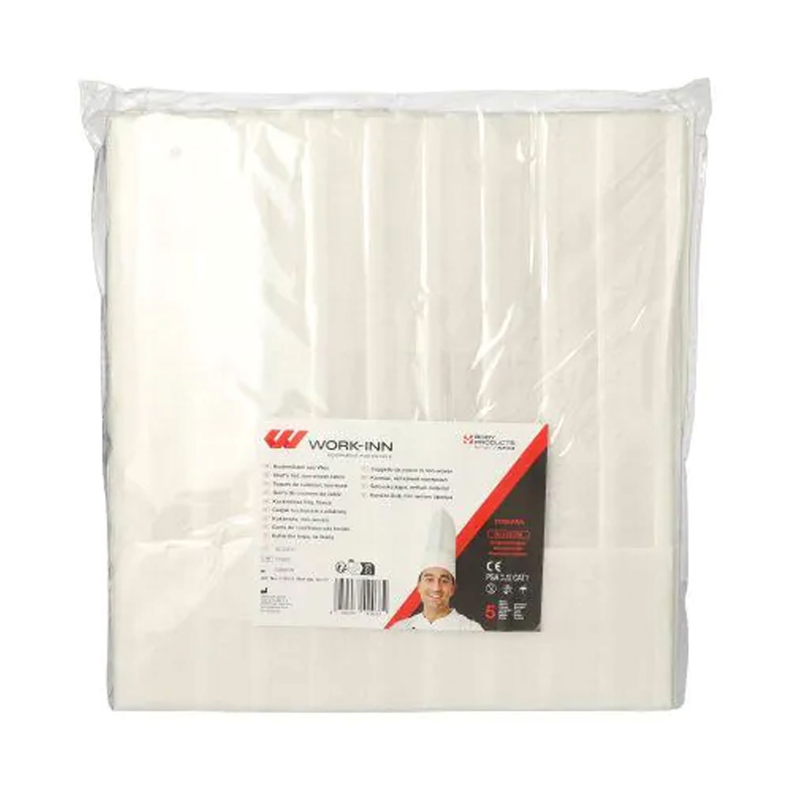 Kochmütze TOSKANA PP-Vlies weiss