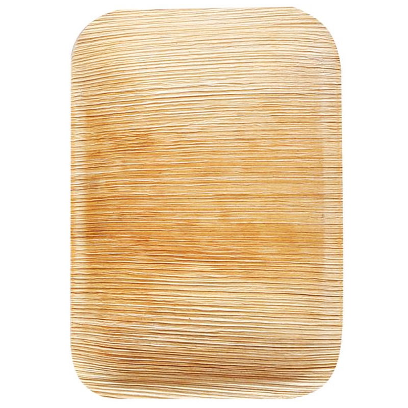 Teller Palmblatt rechteckig