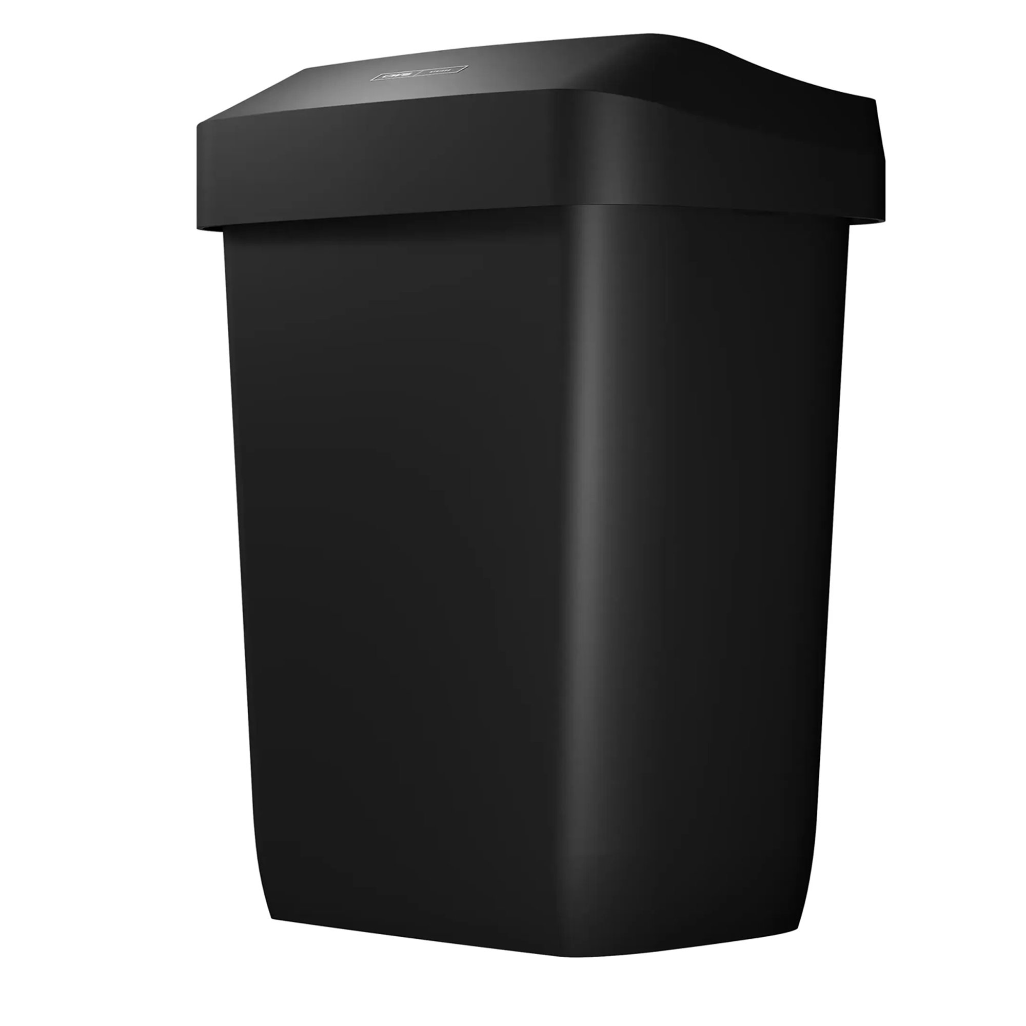 Mülleimer, Abfalleimer, Eimer, Kunststoff, Schwarz