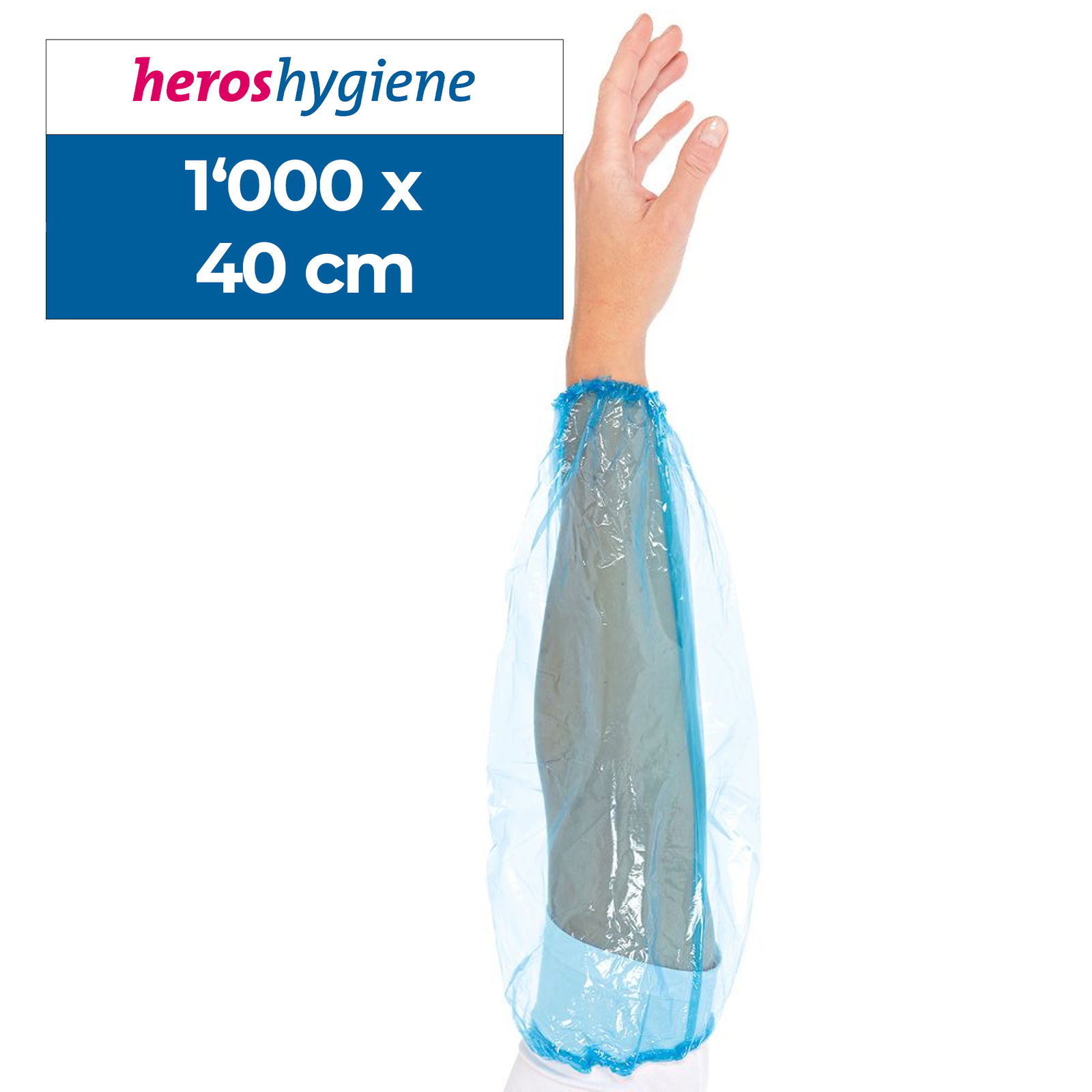 Ärmelschoner blau Polyethylen