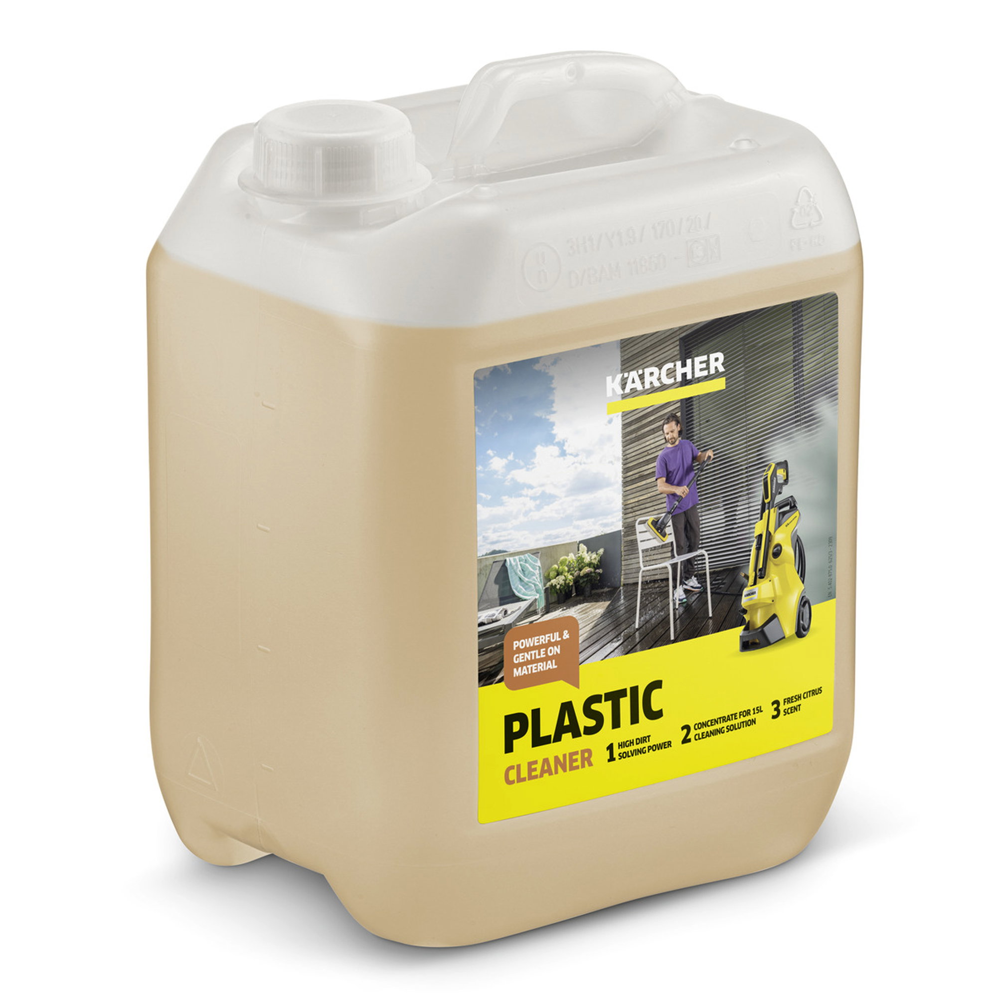 Reiniger, Kärcher, Kunststoffreiniger, Beige Flasche, 2-in-1 Reinigungslösung