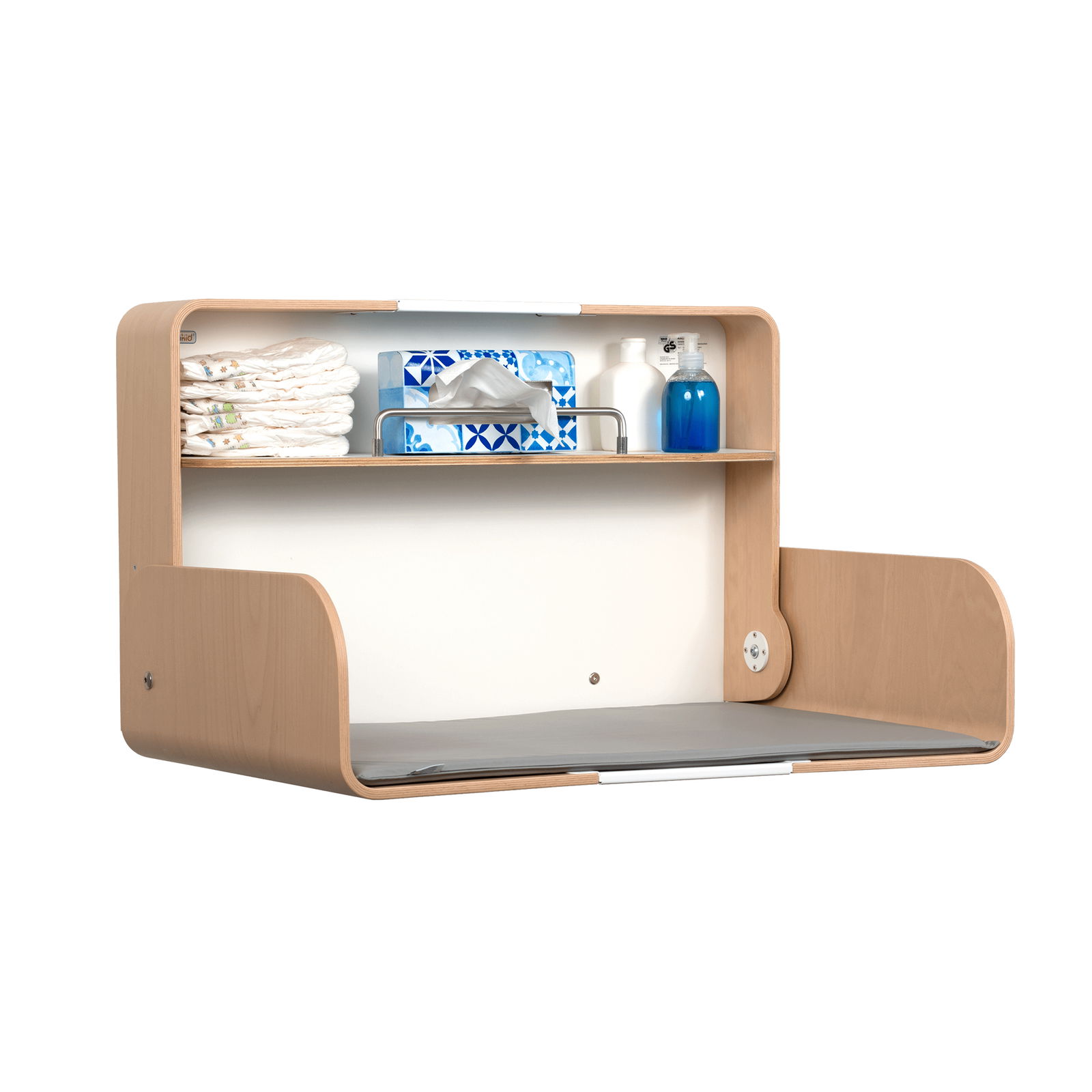 timkid KAWAQ Wickeltisch horizontal Buche offen
