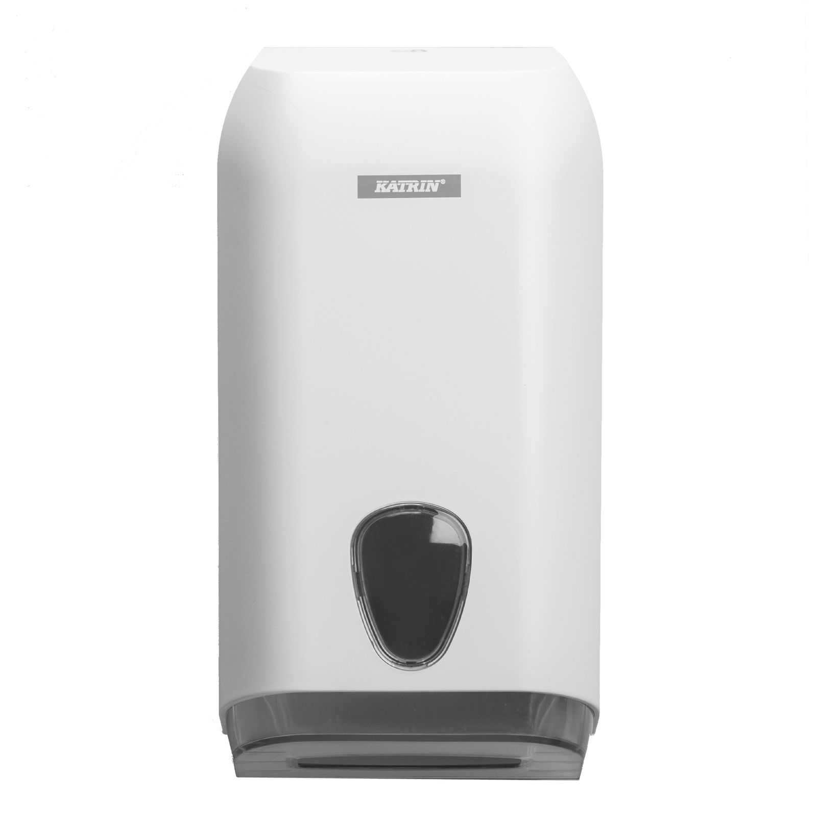 Distributore di carta igienica a foglio singolo in plastica bianca Katrin 92582