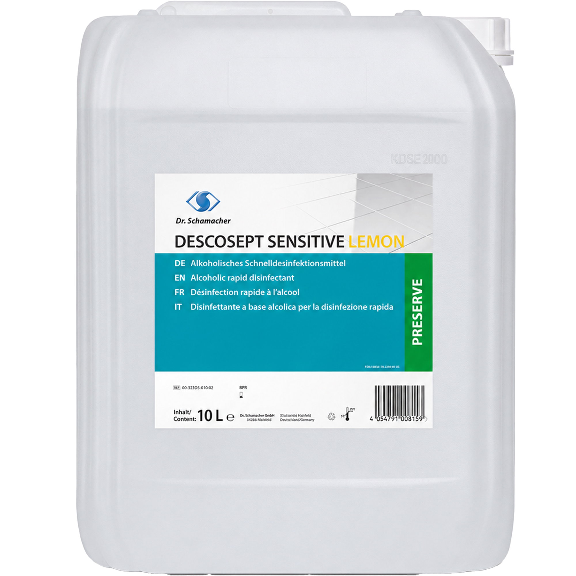 Surface disinfectant | Dr Schumacher Descosept Sensitive Lemon