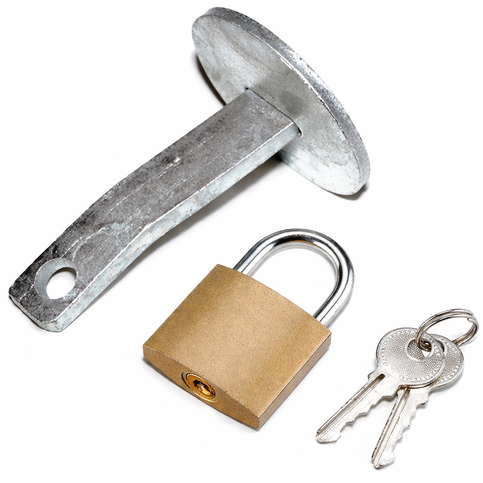 Verschlusspilz mit Vorhängeschloss | inkl. 2 Schlüssel | Vercon