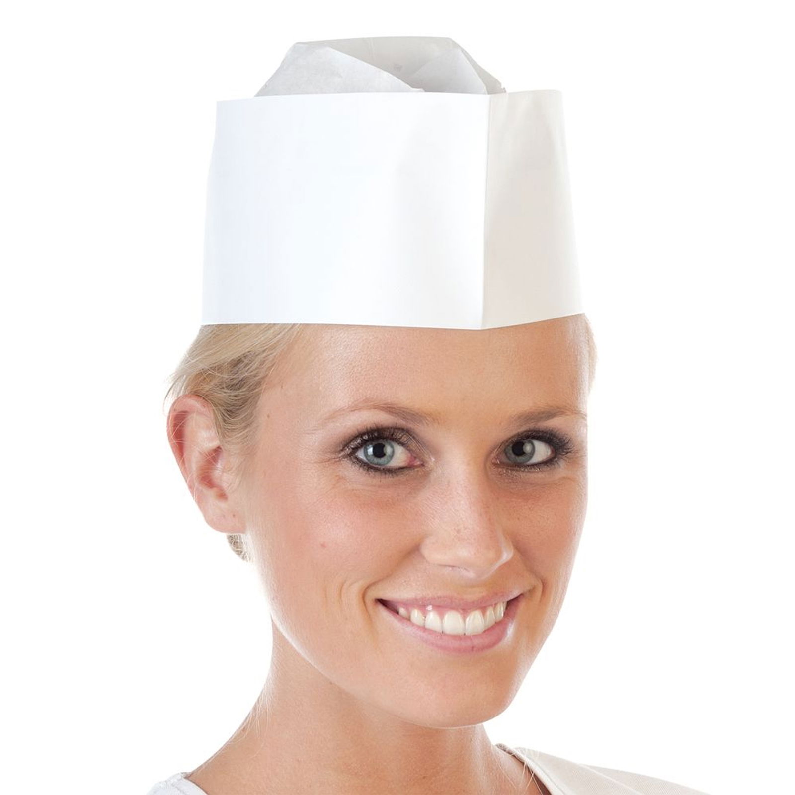 White paper forage cap