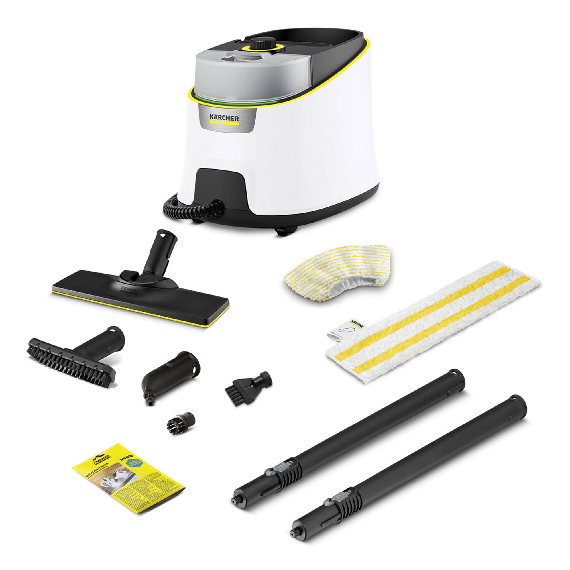 Staubsaugerzubehör, Kärcher, Bodenbürste, Mikrofaserpad, Teleskopstange