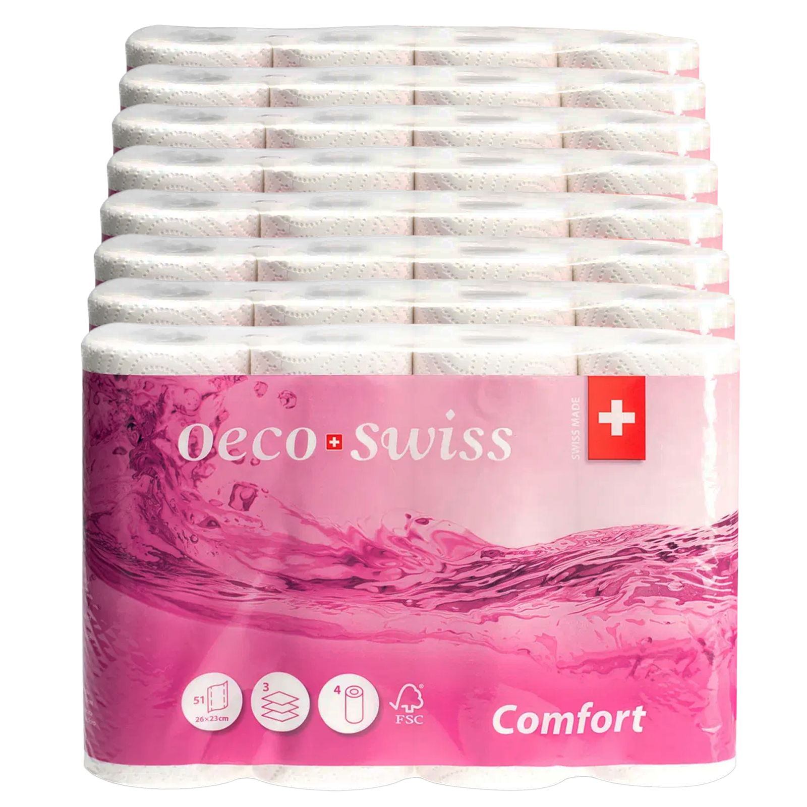 Papier ménager Oeco Swiss Comfort 3 plis ouate