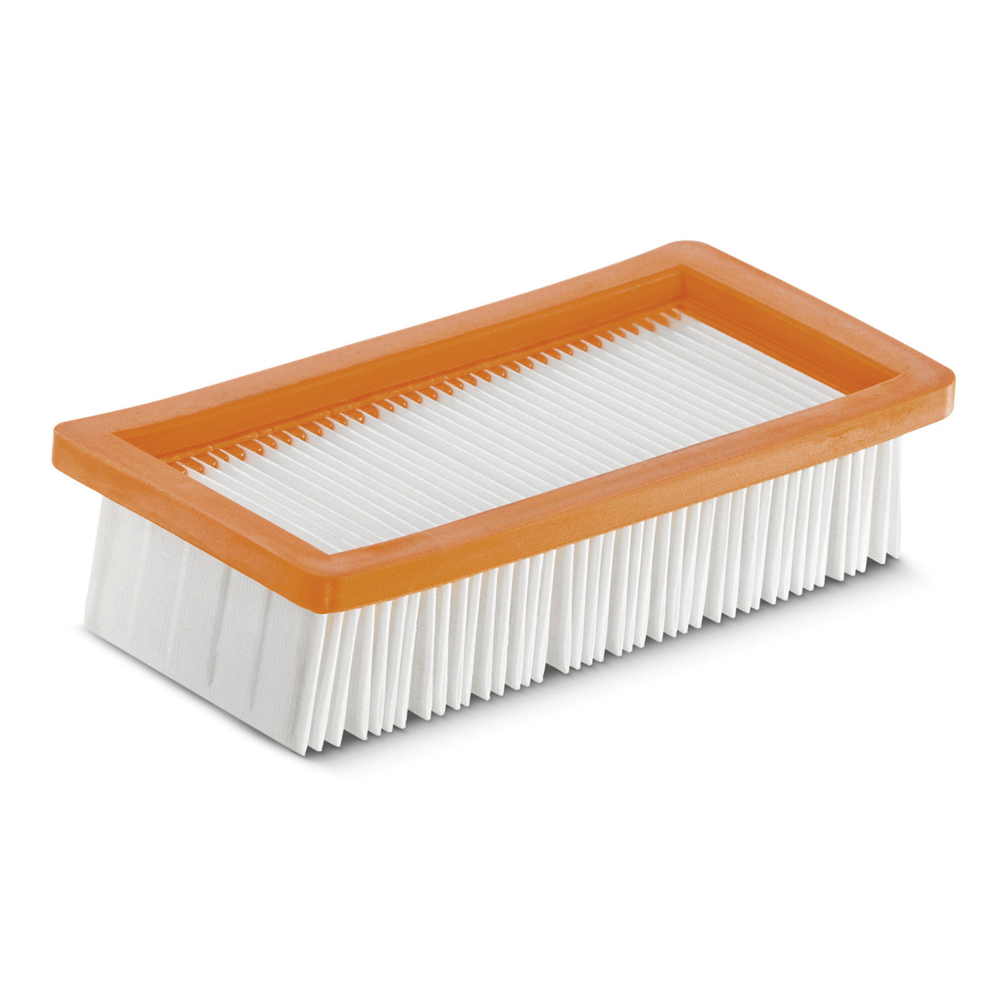 Filter, Luftfilter, Rechteckig, Weiß, Oranger Rahmen