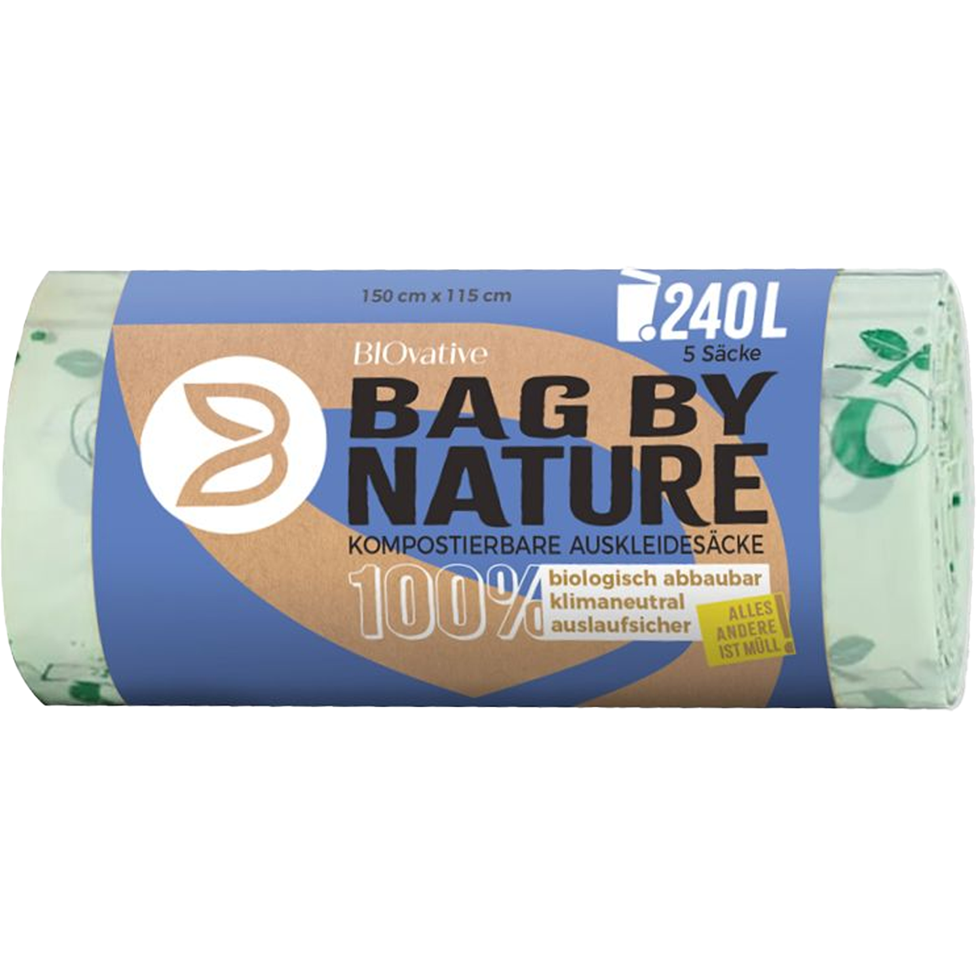 Bio-Abfallsäcke 240 l | Maisstärke | BIOvative
