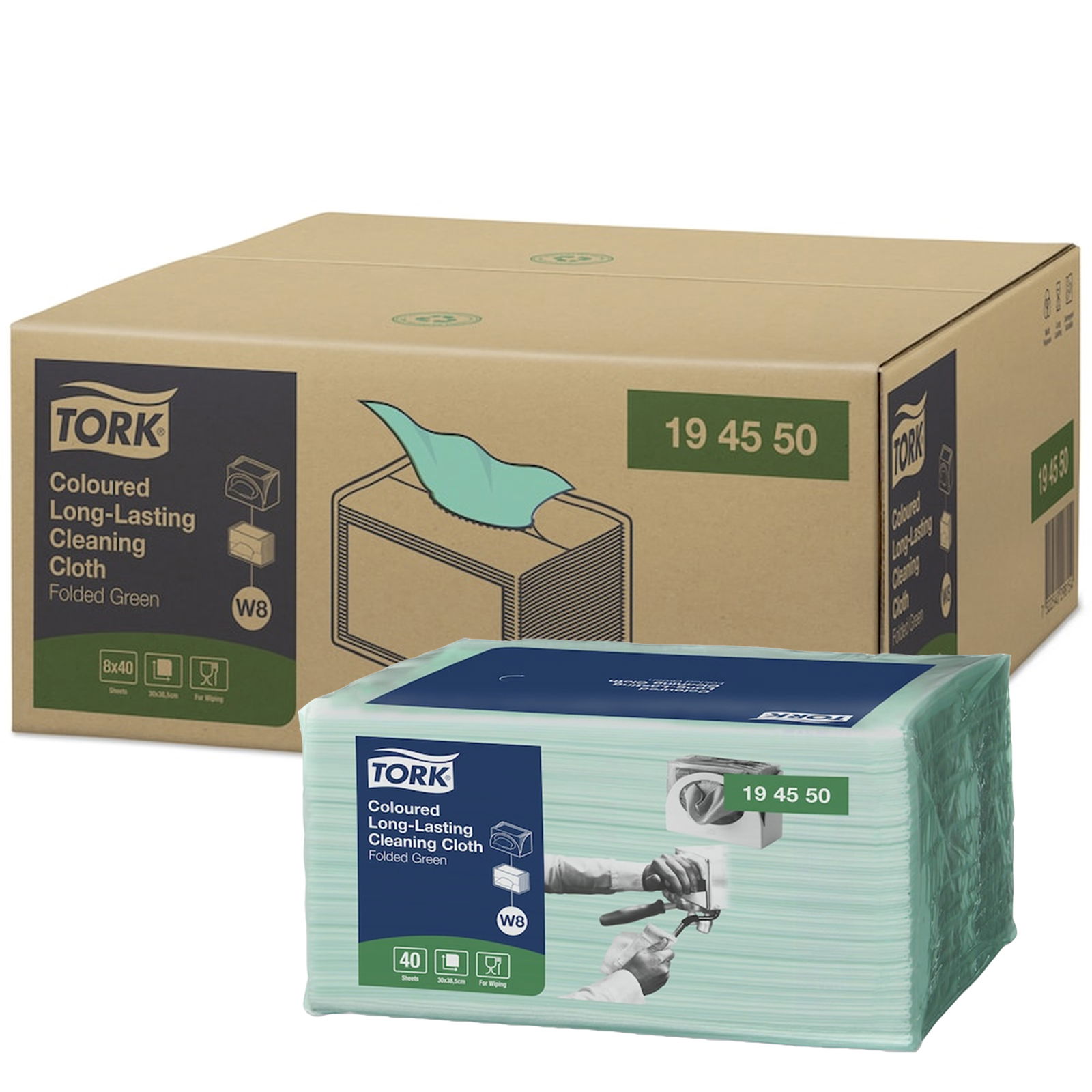 TORK W8 Langlebige Reinigungstücher