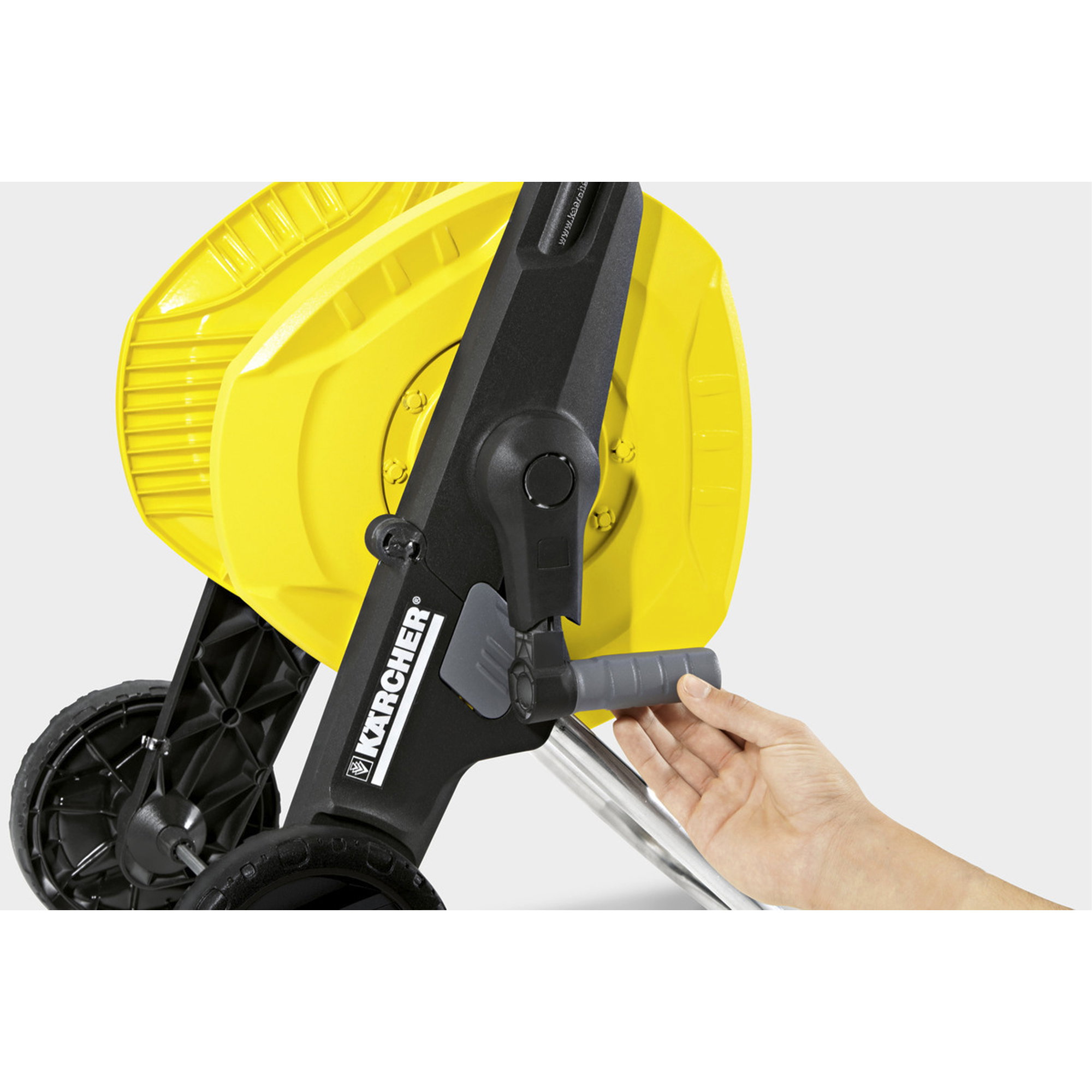 Tape measure, Reel, Yellow wheel, Hand crank, Kärcher